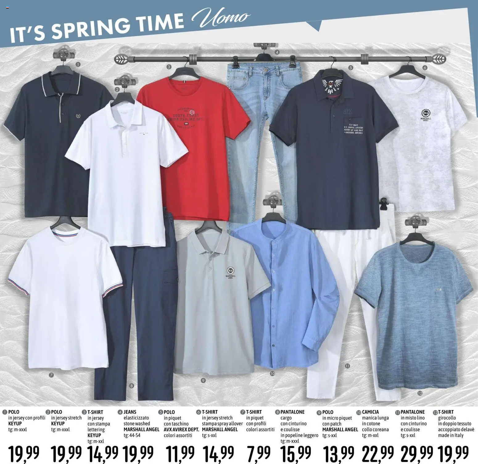 Volantino Emisfero del 12.03.2026 | Pagina: 28 | Prodotti: Camicia, Jeans, Polo, Stampa