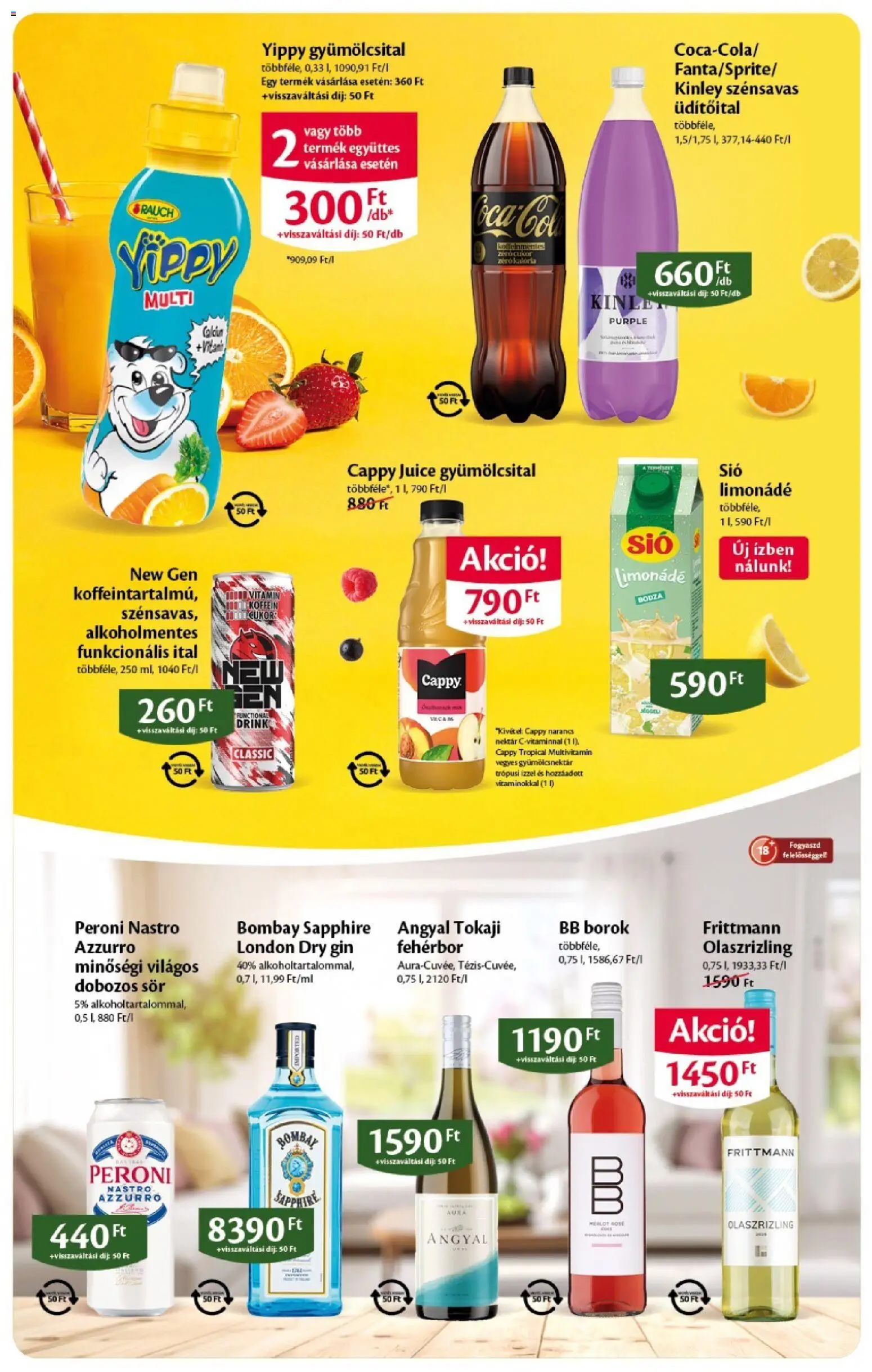 EcoFamily akciós ujság - amely érvényes a következő dátumtól: 09.04.2026 | Oldal: 5 | Termékek: Gyümölcsnektár, Limonádé, Narancs, Multivitamin