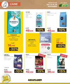 Anteprima del volantino Arcaplanet - Black Friday valido a partire dal 24.11.2025 | Pagina: 18 | Prodotti: Salmone, Pesce, Crocchette, Crocchette cane