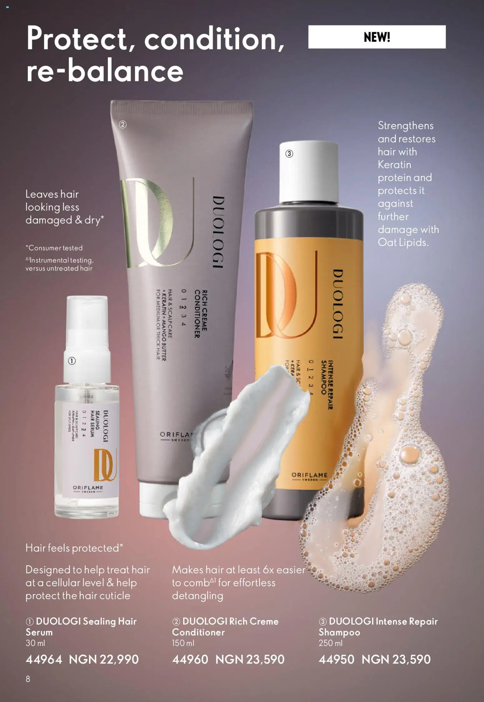Oriflame - Catalogue 12/2025 valid from 01.12.2025 | Page: 8 | Products: Butter, Conditioner, Mango, Shampoo