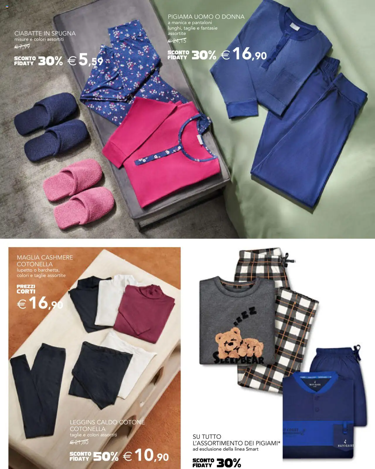 Volantino Esselunga S del 09.10.2025 | Pagina: 20 | Prodotti: Spugna, Pantaloni, Pigiama, Ciabatte