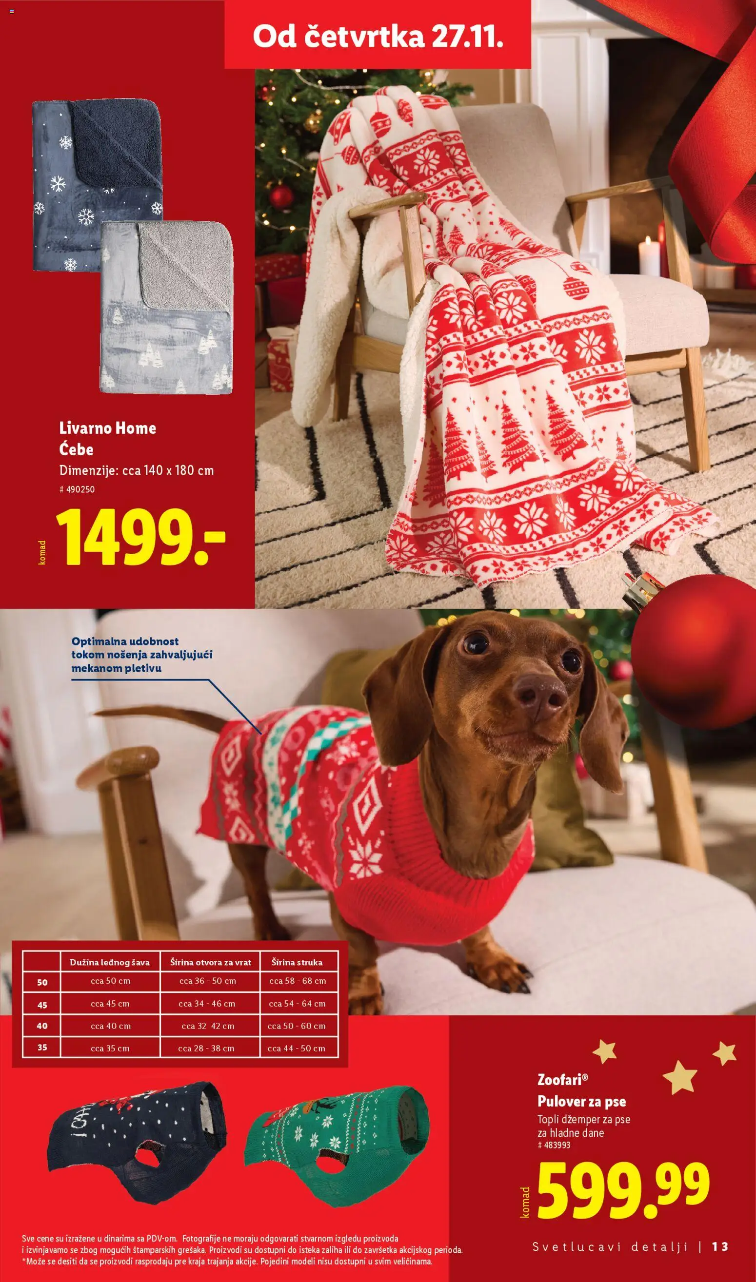 Lidl katalog - važi od 24.11.2025 | Strana: 13 | Proizvode: Ćebe, Džemper