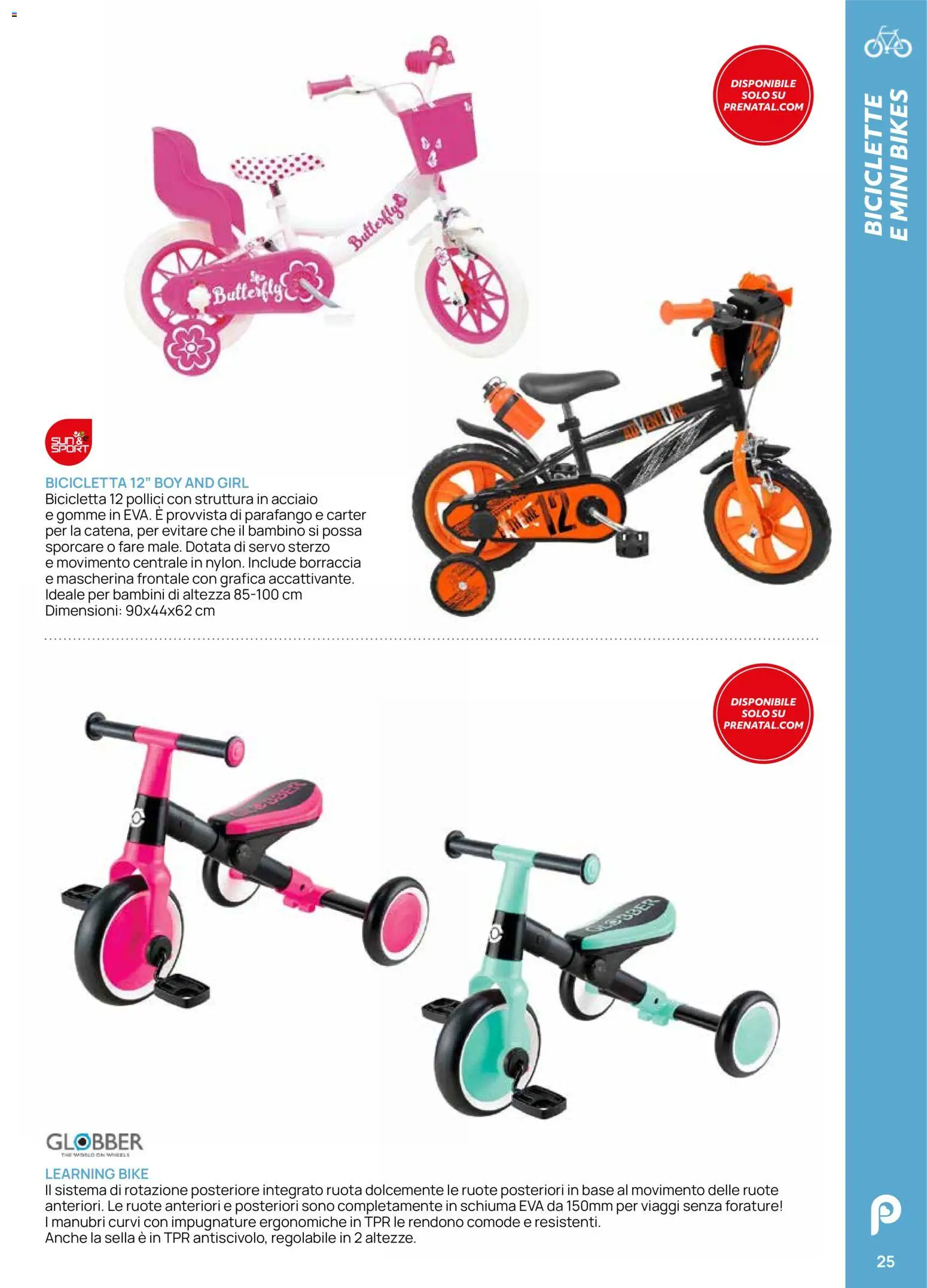 Volantino Prenatal del 28.04.2026 | Pagina: 25 | Prodotti: Bicicletta, Borraccia