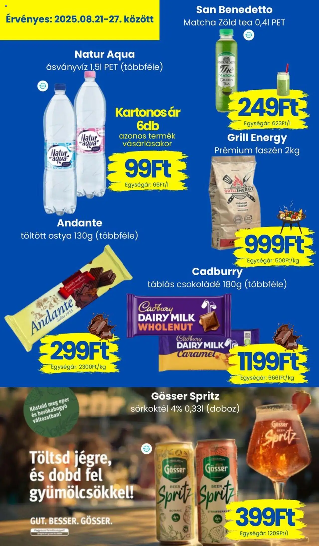 Magnetic akciós ujság - amely érvényes a következő dátumtól: 21.08.2025 | Oldal: 6 | Termékek: Gösser, Zöld tea, Doboz, Eper