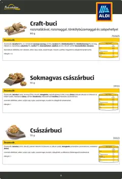 Aldi - Katalógus Pékáruk - amely érvényes a következő dátumtól: 26.08.2024 | Oldal: 8 | Termékek: Napraforgómag, Fehérje, Rozsliszt, Só