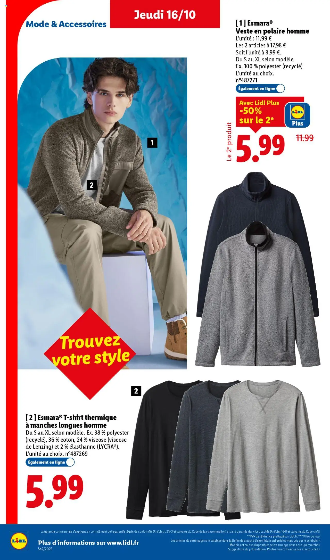{H1} | Page: 38 | Produits: T-shirt, Veste