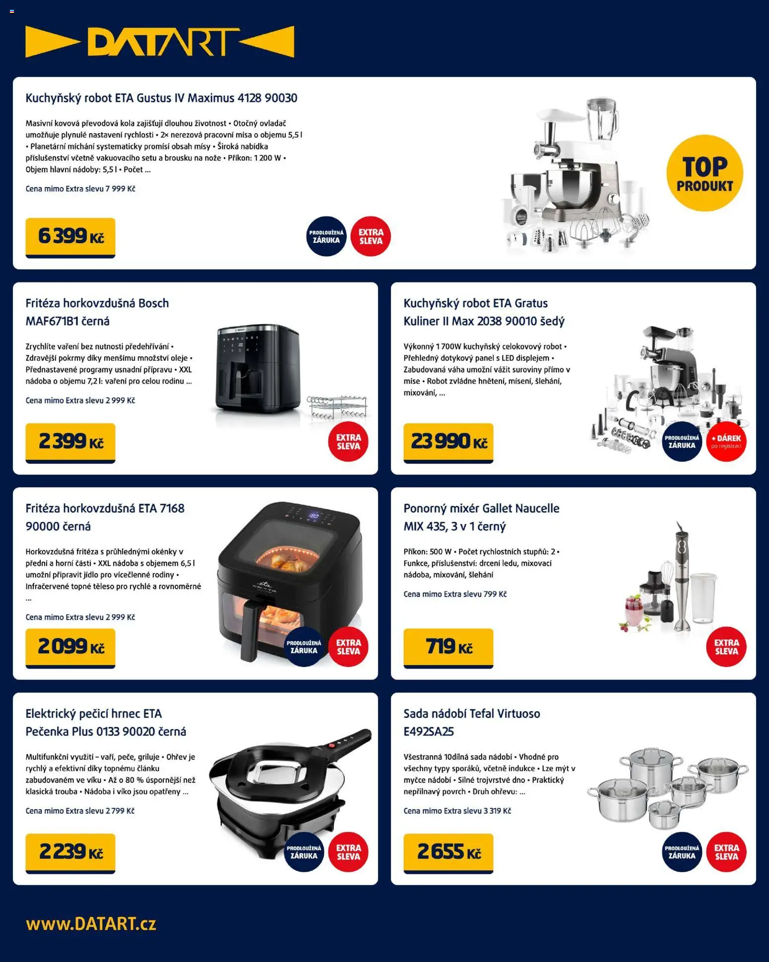 Datart leták od 03.12.2025 | Strana: 14 | Produkty: Hrnec, Trouba, Mixér, Fritéza