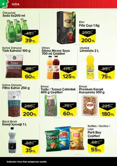 27.01.2026 tarihinden itibaren geçerli olan Onur Market kataloğu önizlemesi | Sayfa: 4