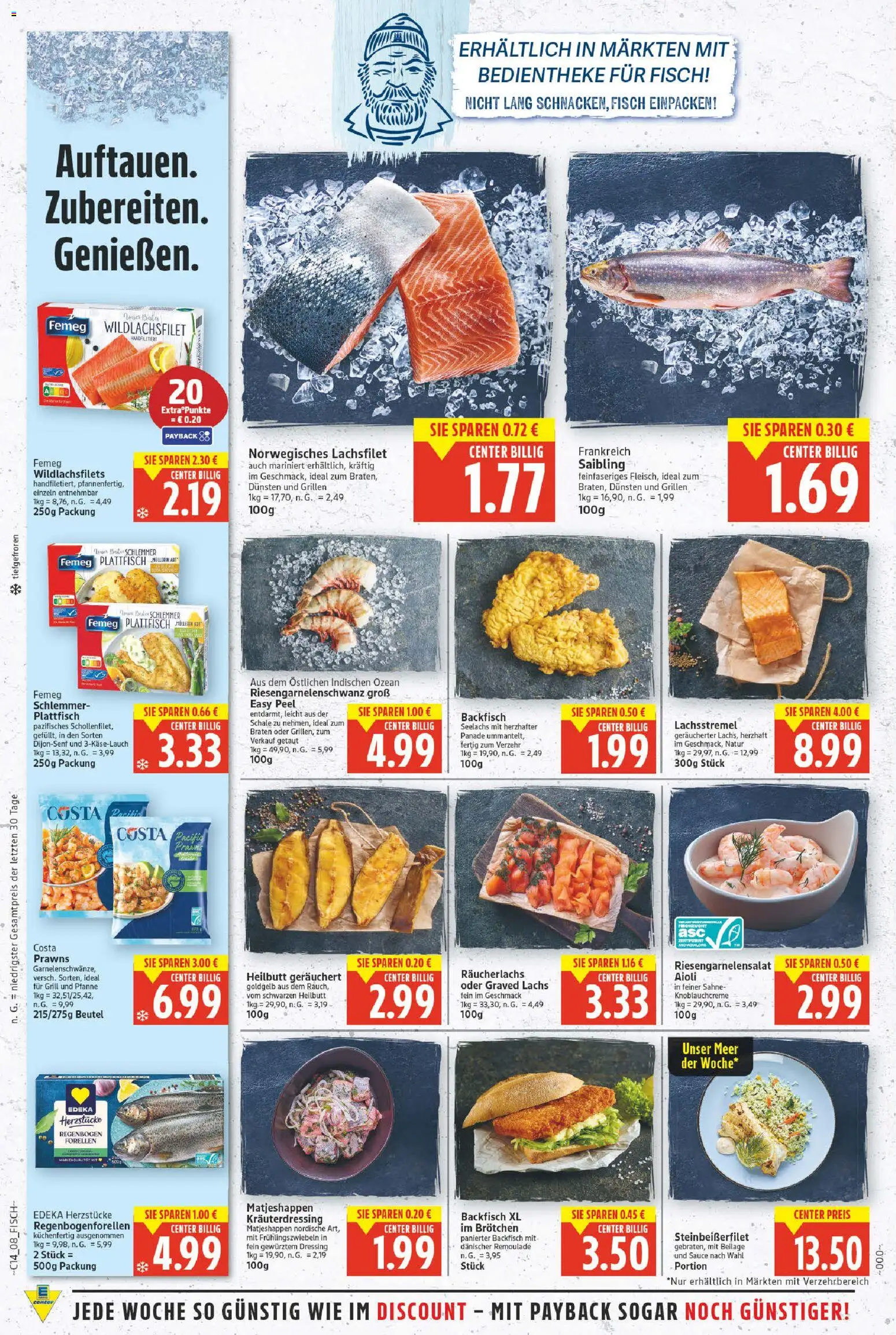 E center Prospekt 	 – gültig ab 30.03.2026 | Seite: 8 | Produkte: Grill, Dressing, Fisch, Räucherlachs