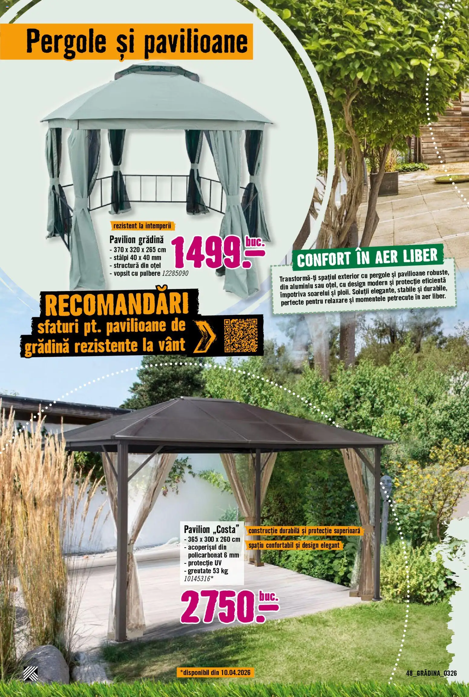 Noul catalog Hornbach – valabil de la 23.03.2026 | Pagină: 48 | Produse: Pavilion