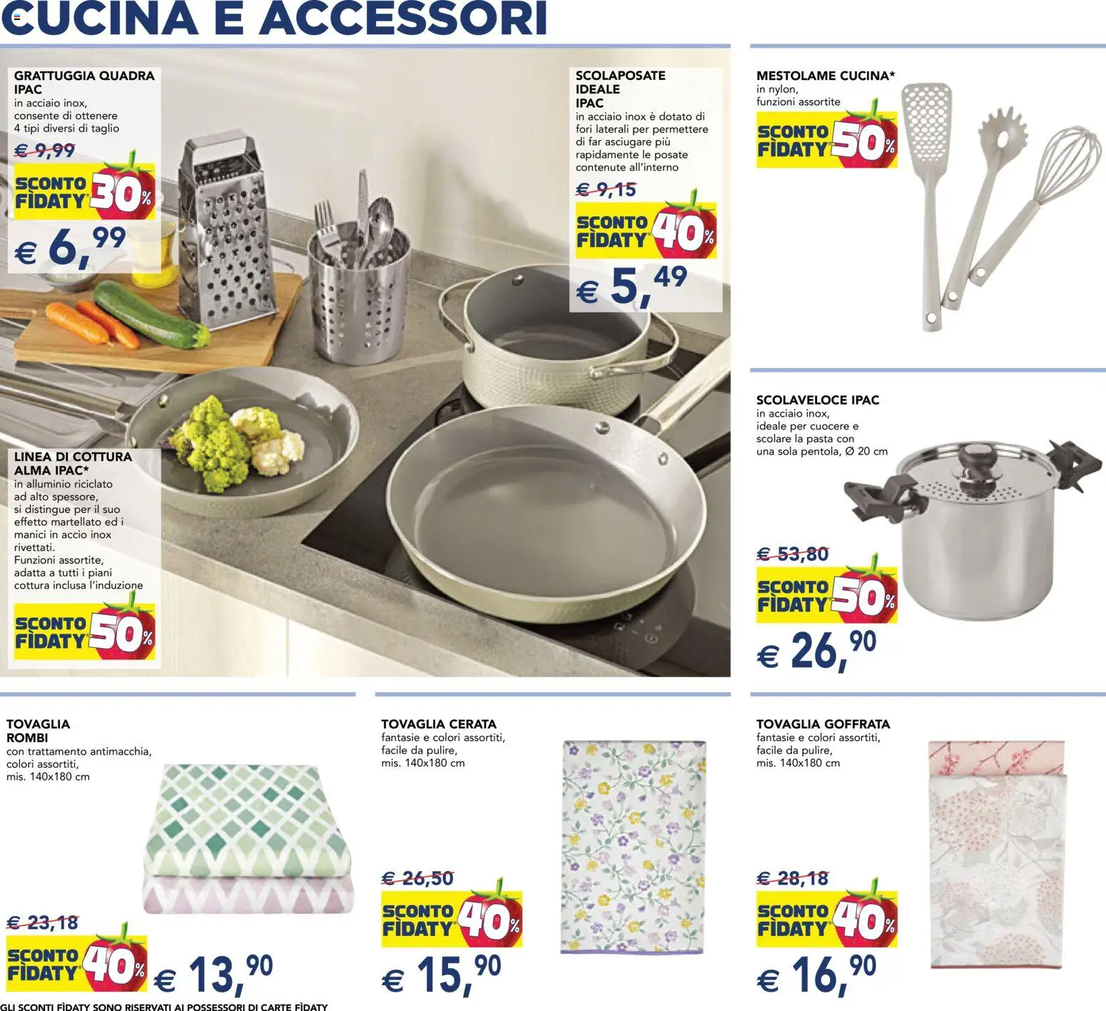 Volantino Esselunga S del 29.12.2025 | Pagina: 14 | Prodotti: Posate, Pasta, Alluminio, Tovaglia