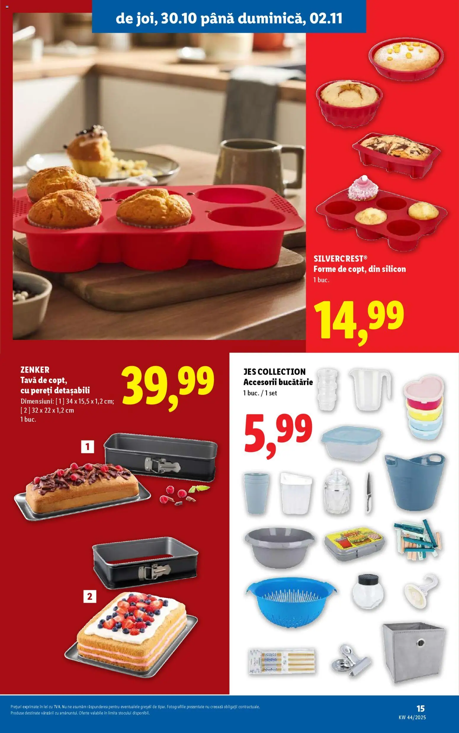 Noul catalog Lidl – valabil de la 27.10.2025 | Pagină: 15 | Produse: Accesorii bucătărie, Bucătărie