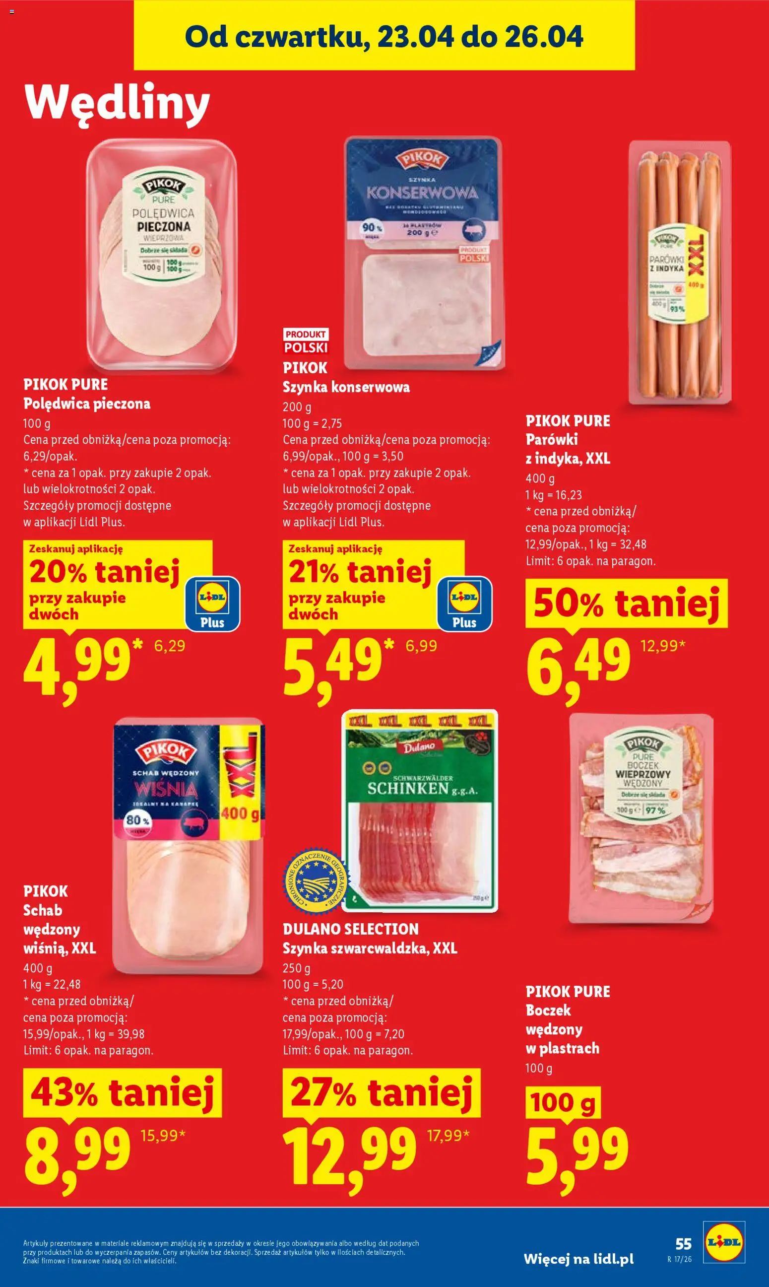 Lidl Polsko leták od 23.04.2026 | Strana: 55 | Produkty: Pikok