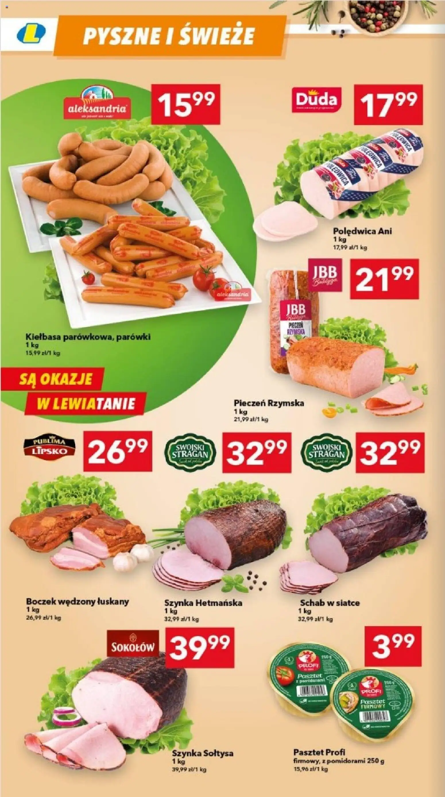 Lewiatan gazetka - Lublin od 20.11.2025 | Strona: 2 | Produkty: Schab, Parówki, Szynka, Boczek wędzony