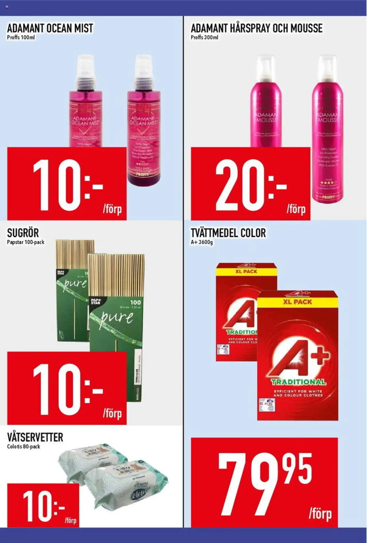 Matdax reklamblad aktuell från 04.08.2025 | Sida: 16 | Produkter: Mousse, Hårspray, Tvättmedel
