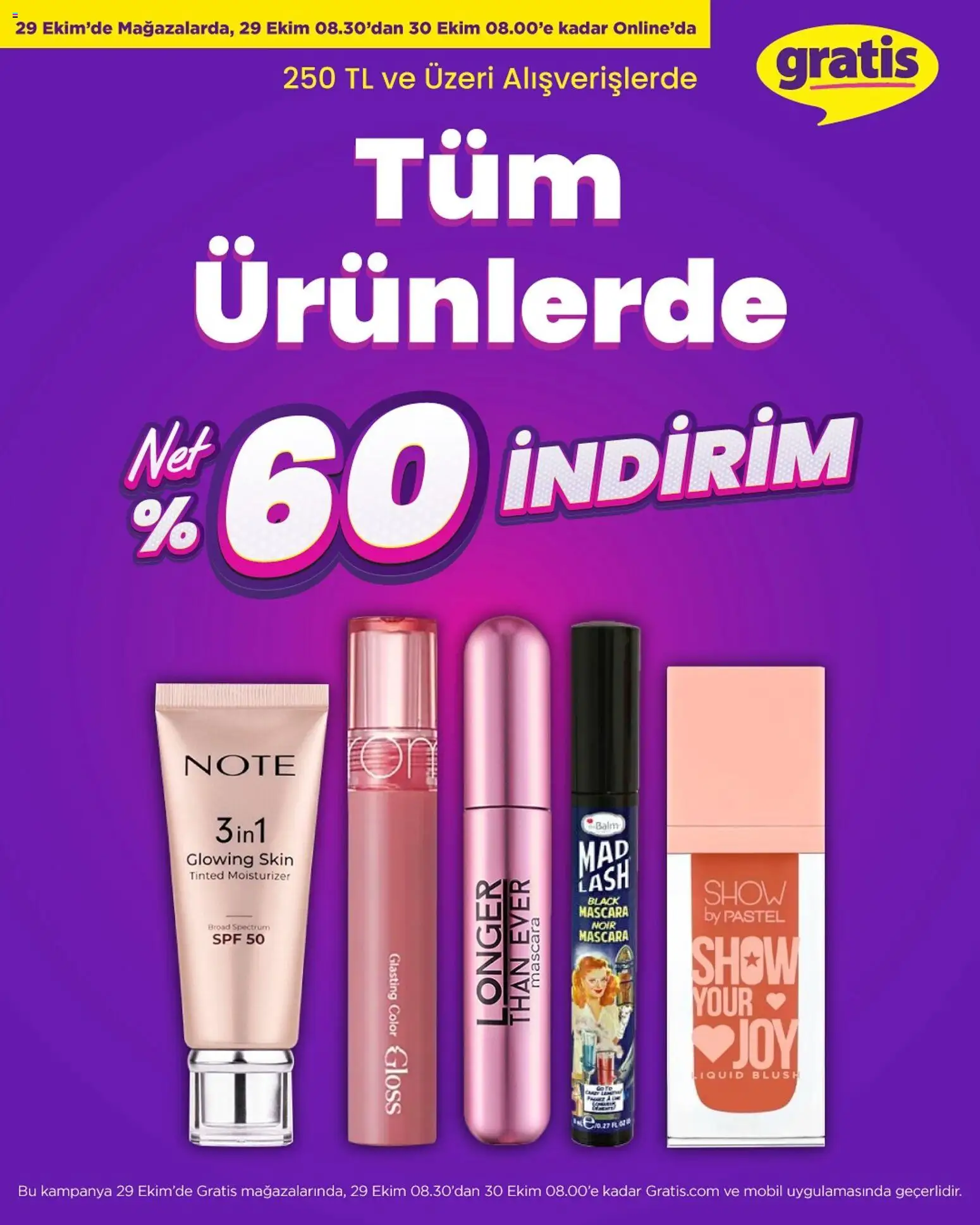 Gratis Tüm Ürünlerde NET %60 İNDİRİM  - 29.10.2025 tarihinden itibaren geçerlidir | Sayfa: 12