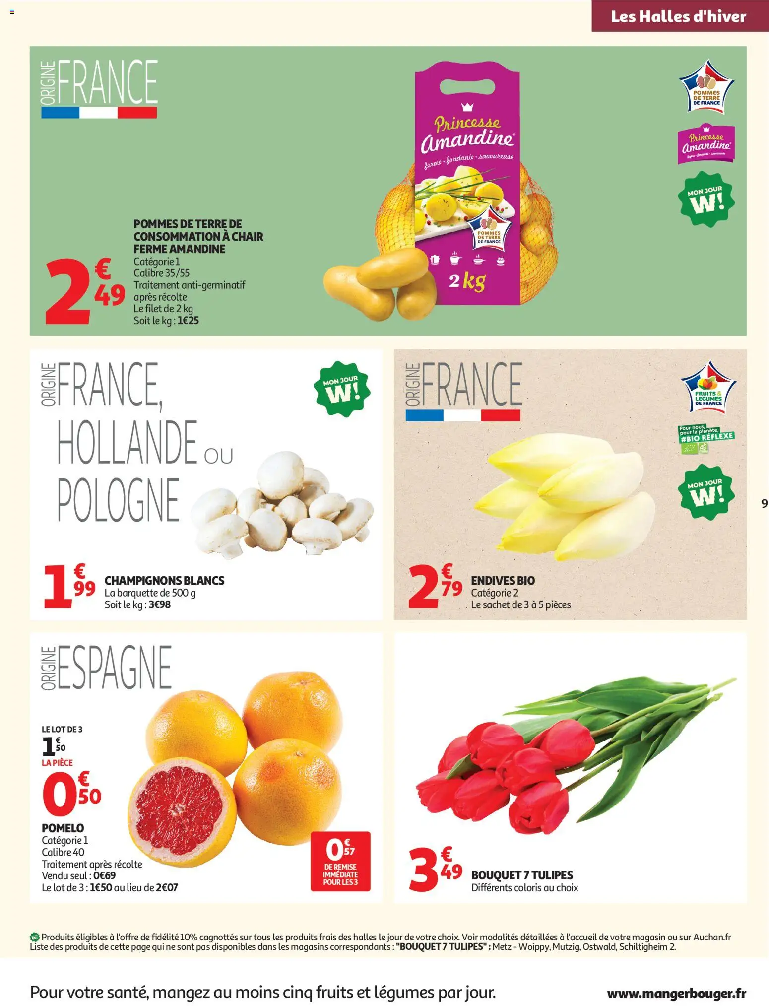 {H1} | Page: 9 | Produits: Tulipes, Endives, Pommes, Pommes de terre