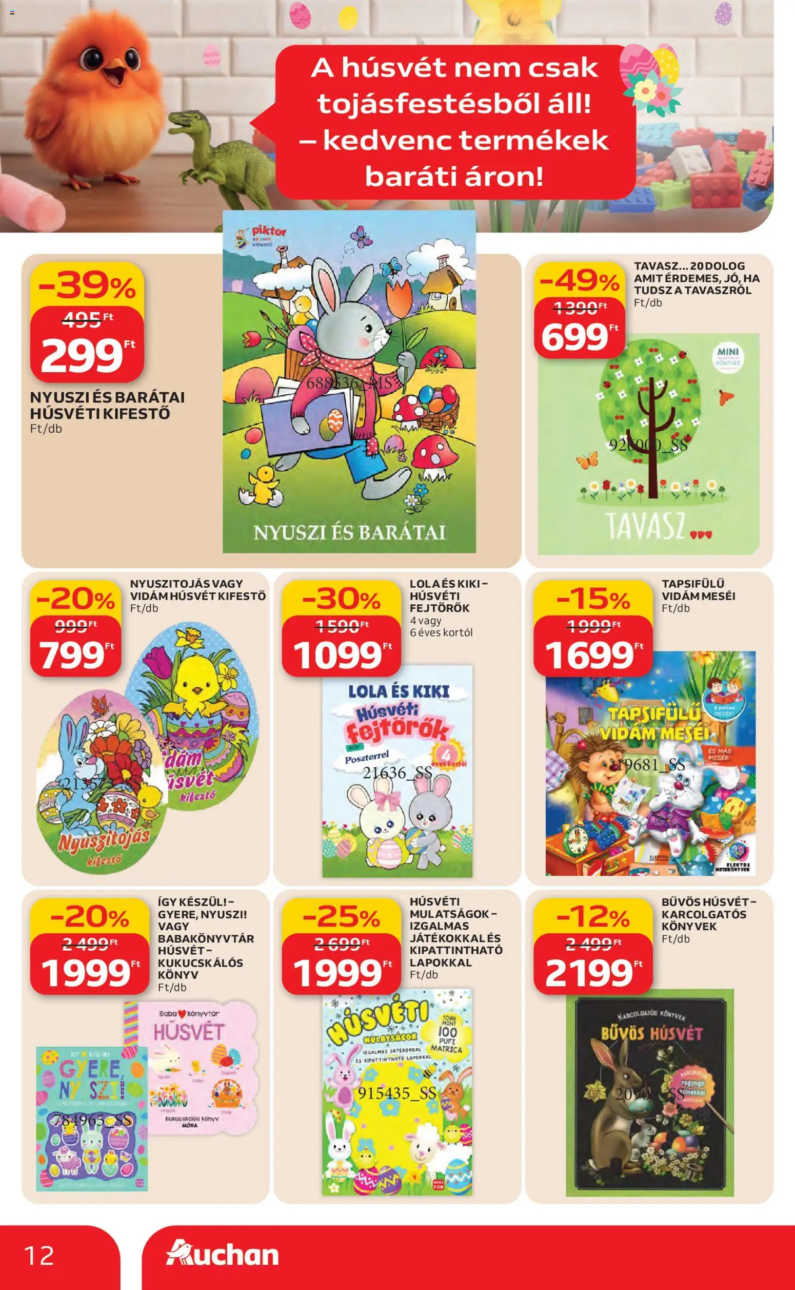 Auchan akciós ujság - amely érvényes a következő dátumtól: 26.02.2026 | Oldal: 12 | Termékek: Könyvek
