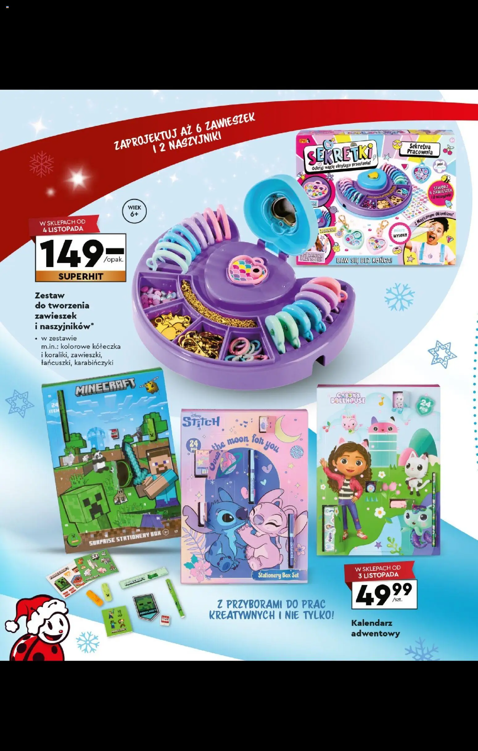 Biedronka gazetka - Kraina zabawek od 27.10.2025 | Strona: 78 | Produkty: Kalendarz adwentowy, Kalendarz