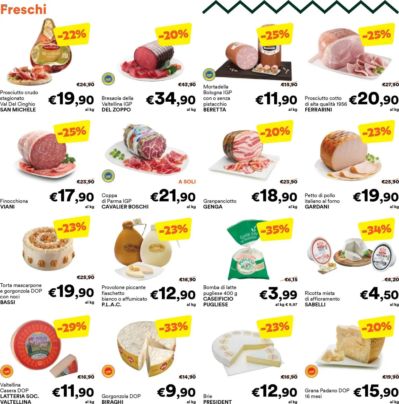 Volantino Unes del 12.01.2026 | Pagina: 4 | Prodotti: Prosciutto Cotto, Pollo, Torta, Forno
