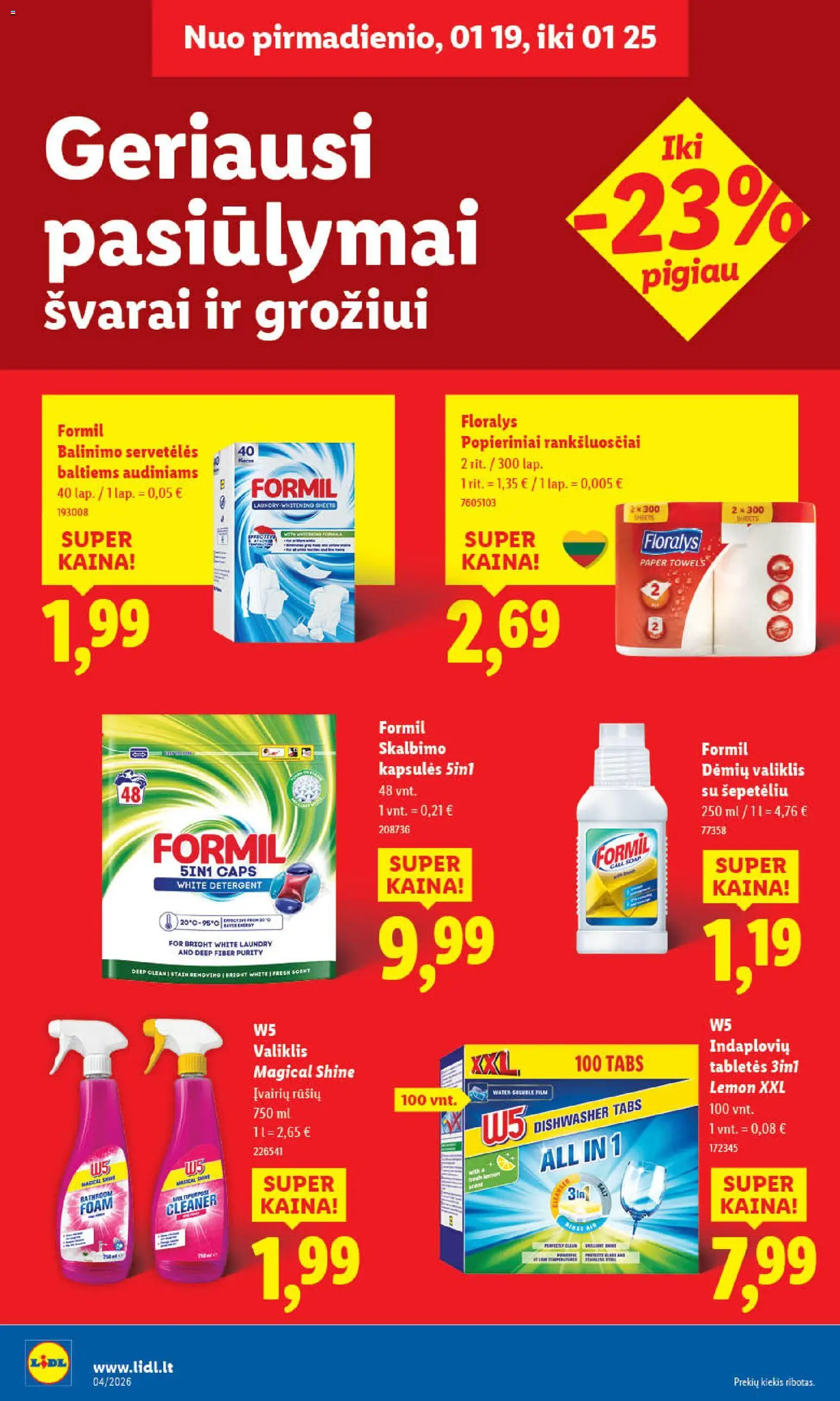 LIDL akcijos nuo 19.01.2026 | Puslapis: 28