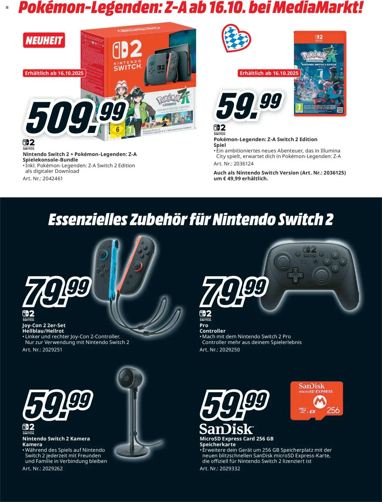 Media Markt Angebote gültig ab 15.10.2025 | Seite: 14 | Produkte: Kamera, Spiel, Speicherkarte