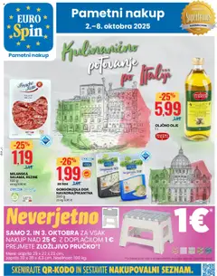 Eurospin katalog akcije – veljaven od 02.10.2025