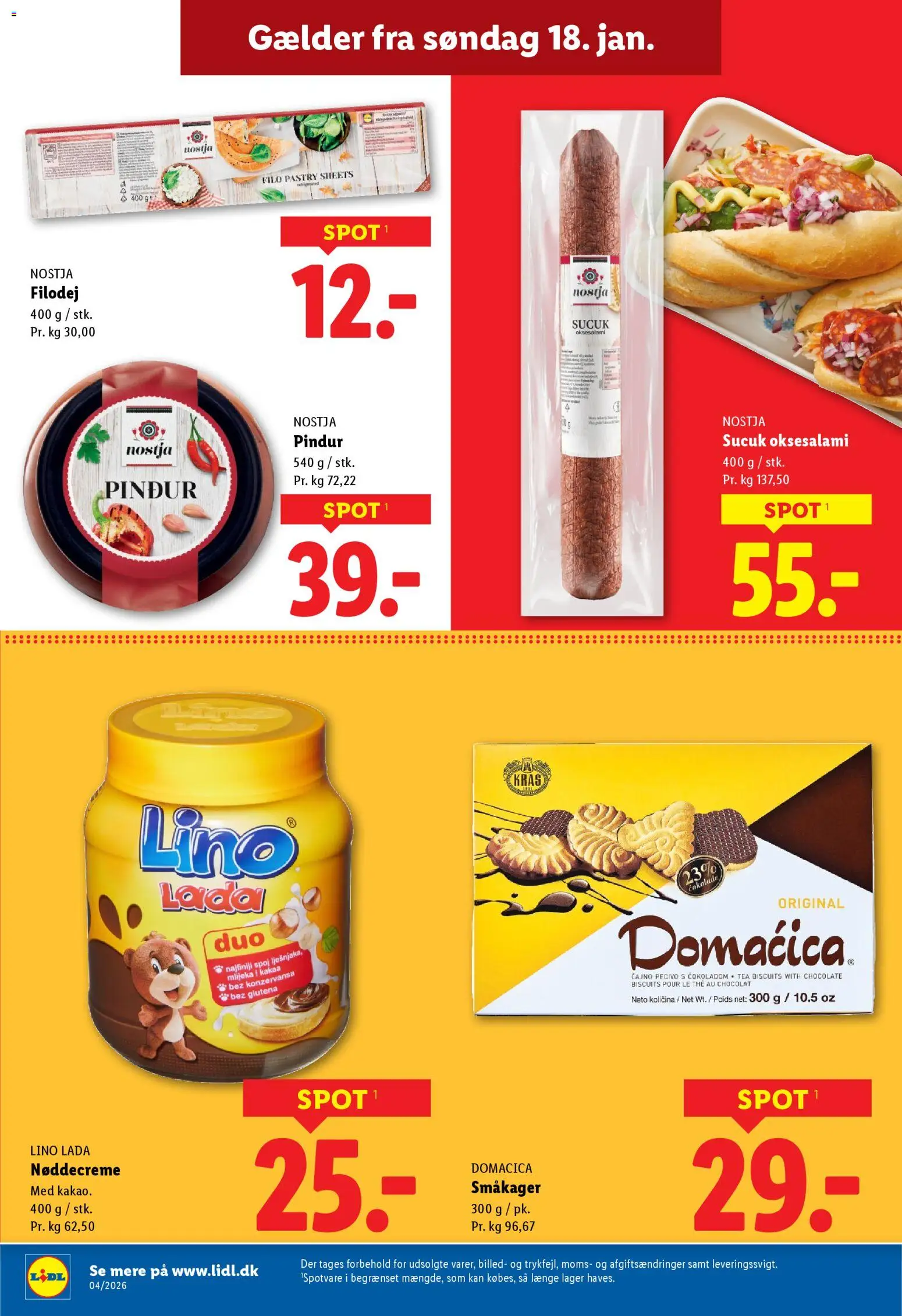 Lidl tilbudsavis – gyldig fra 22.01.2026 | Side: 23 | Produkter: Småkager, Søm
