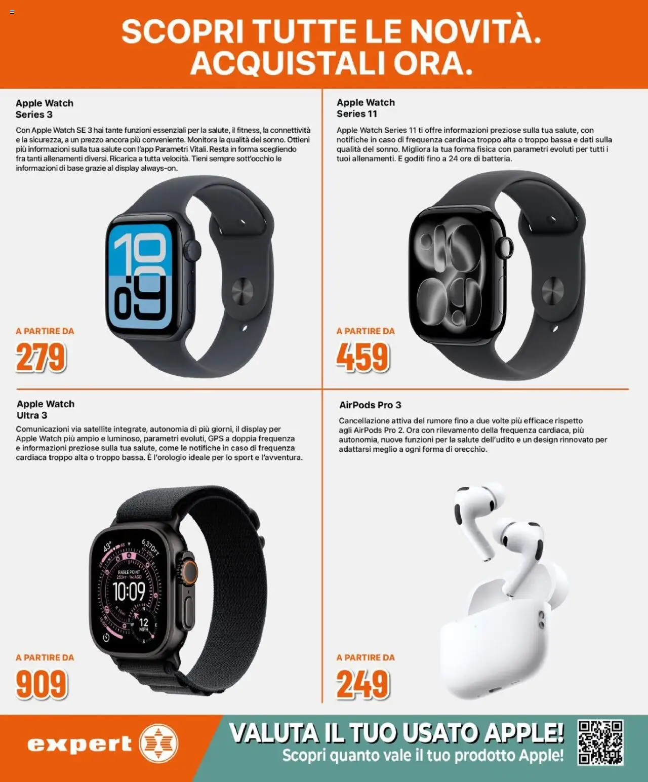 Volantino Expert del 02.10.2025 | Pagina: 7 | Prodotti: Apple Watch, Airpods
