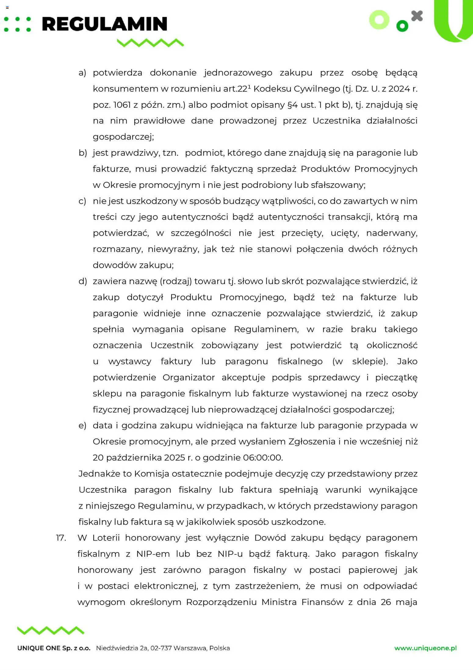 Makro Gazetka - Regulamin loterii Poczuj doskonały smak wygranej od 17.10.2025 | Strona: 8