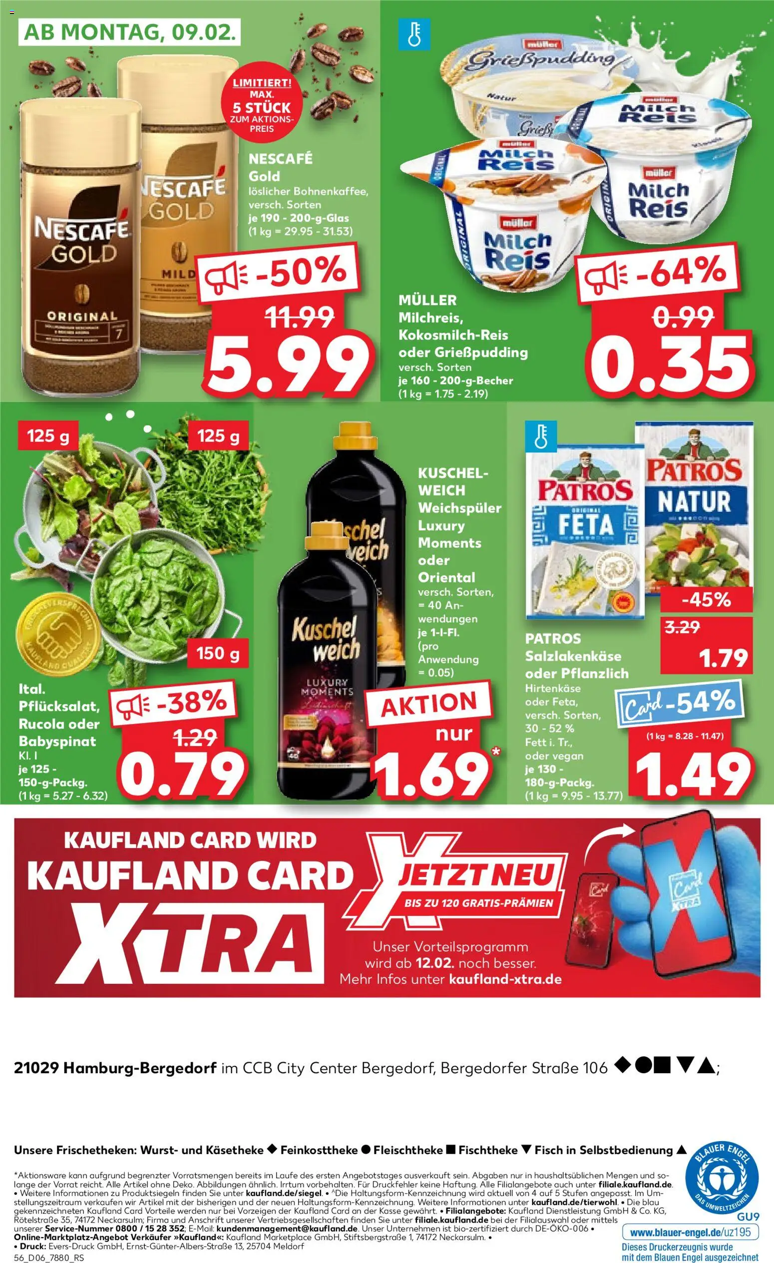 Kaufland prospekt Hamburg	 – gültig ab 05.02.2026 | Seite: 56 | Produkte: Feta, Fisch, Weichspüler, Nescafe gold