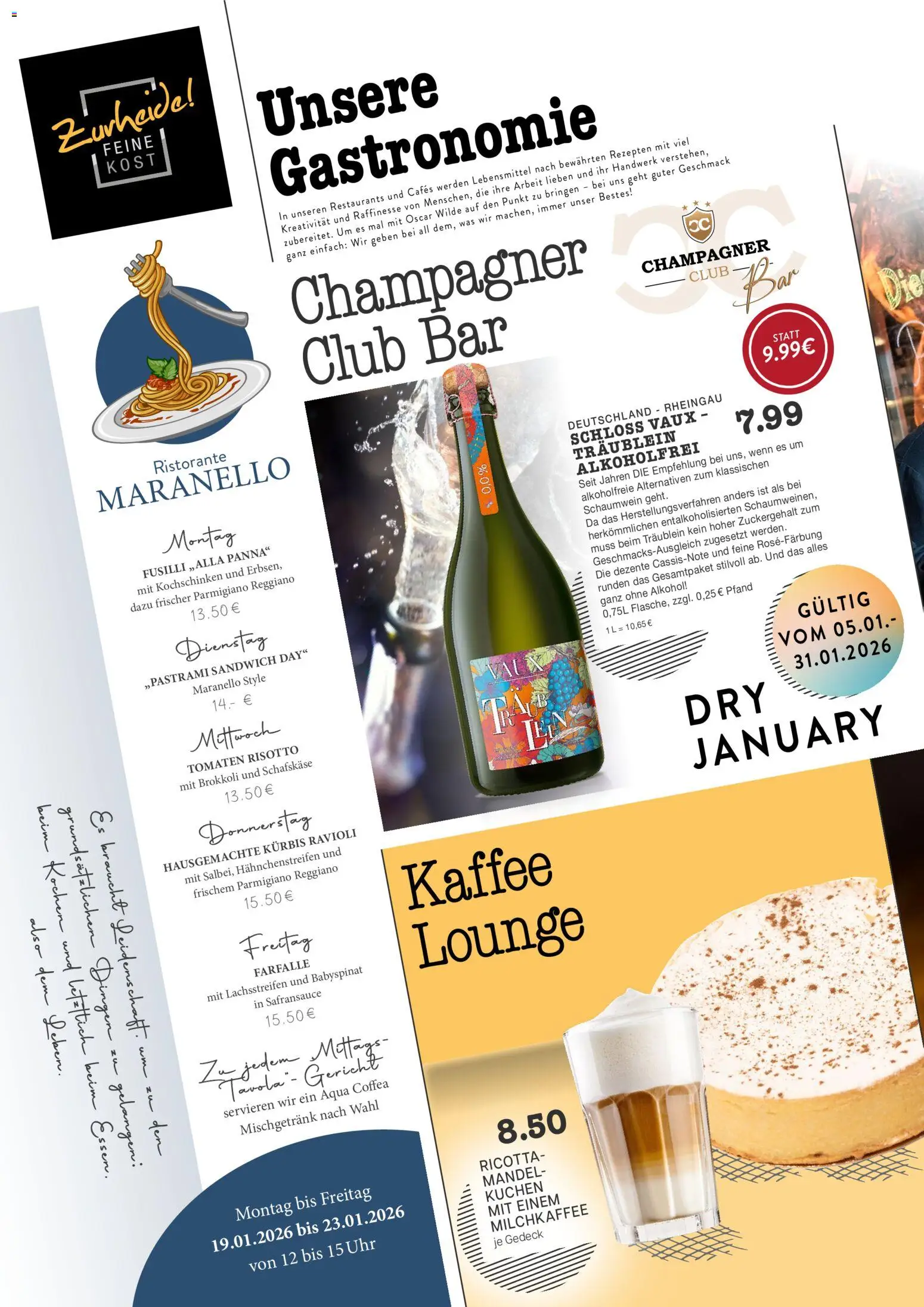 Edeka Zurheide Prospekt 	 – gültig ab 19.01.2026 | Seite: 6 | Produkte: Ristorante, Brokkoli, Uhr, Schafskase