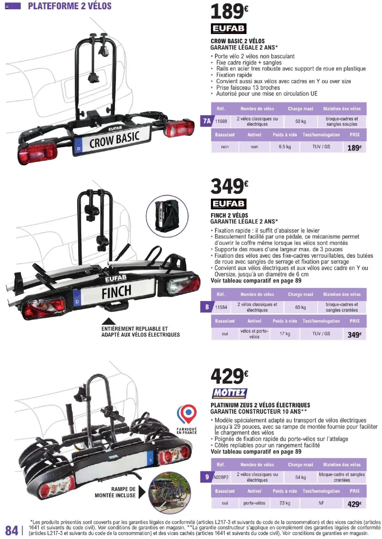  | Page: 84 | Produits: Vélo, Poids, Porte, Prise