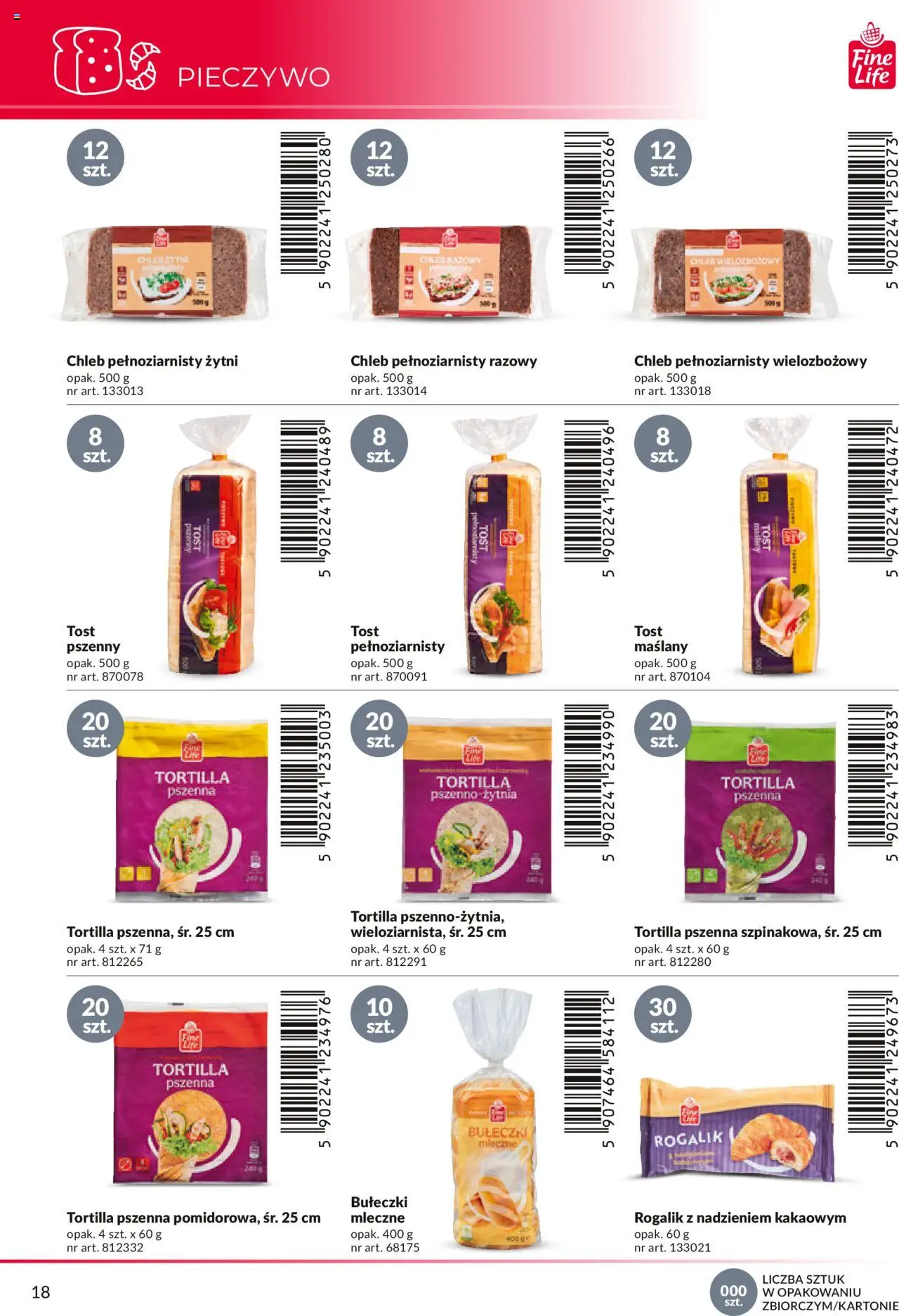 Makro Gazetka - Katalog marek własnych dla właścicieli sklepów od 18.04.2024 | Strona: 18 | Produkty: Chleb