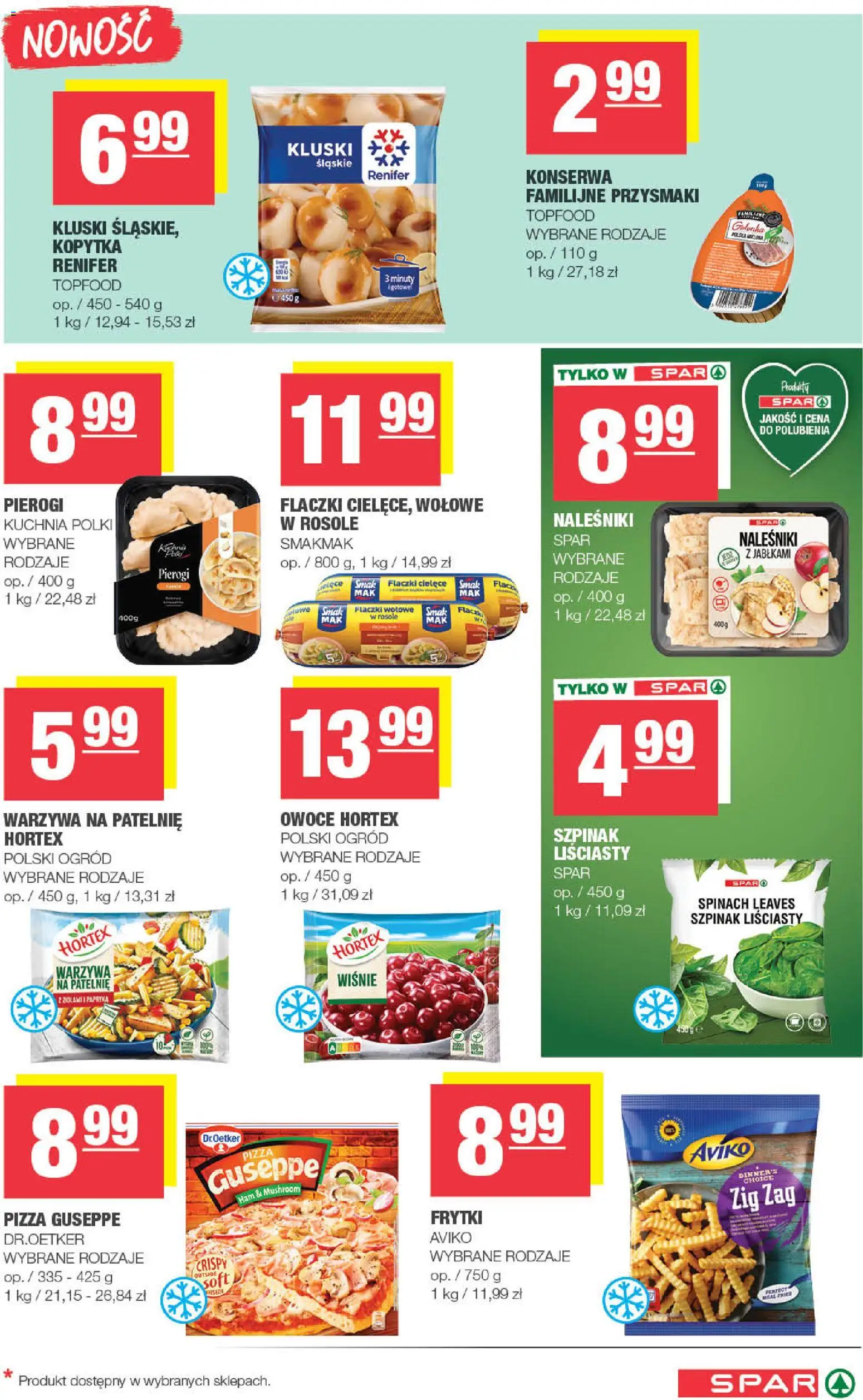 Spar Gazetka od 05.11.2025 | Strona: 5 | Produkty: Warzywa na patelnie, Kopytka, Frytki, Naleśniki