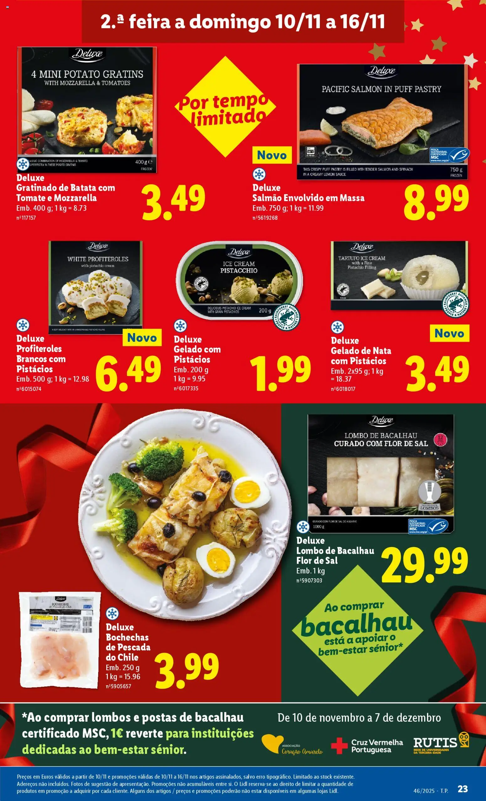 Lidl folheto │ válido de 10.11.2025 | Página: 23 | Produtos: Bacalhau, Sal, Salmão, Tomate