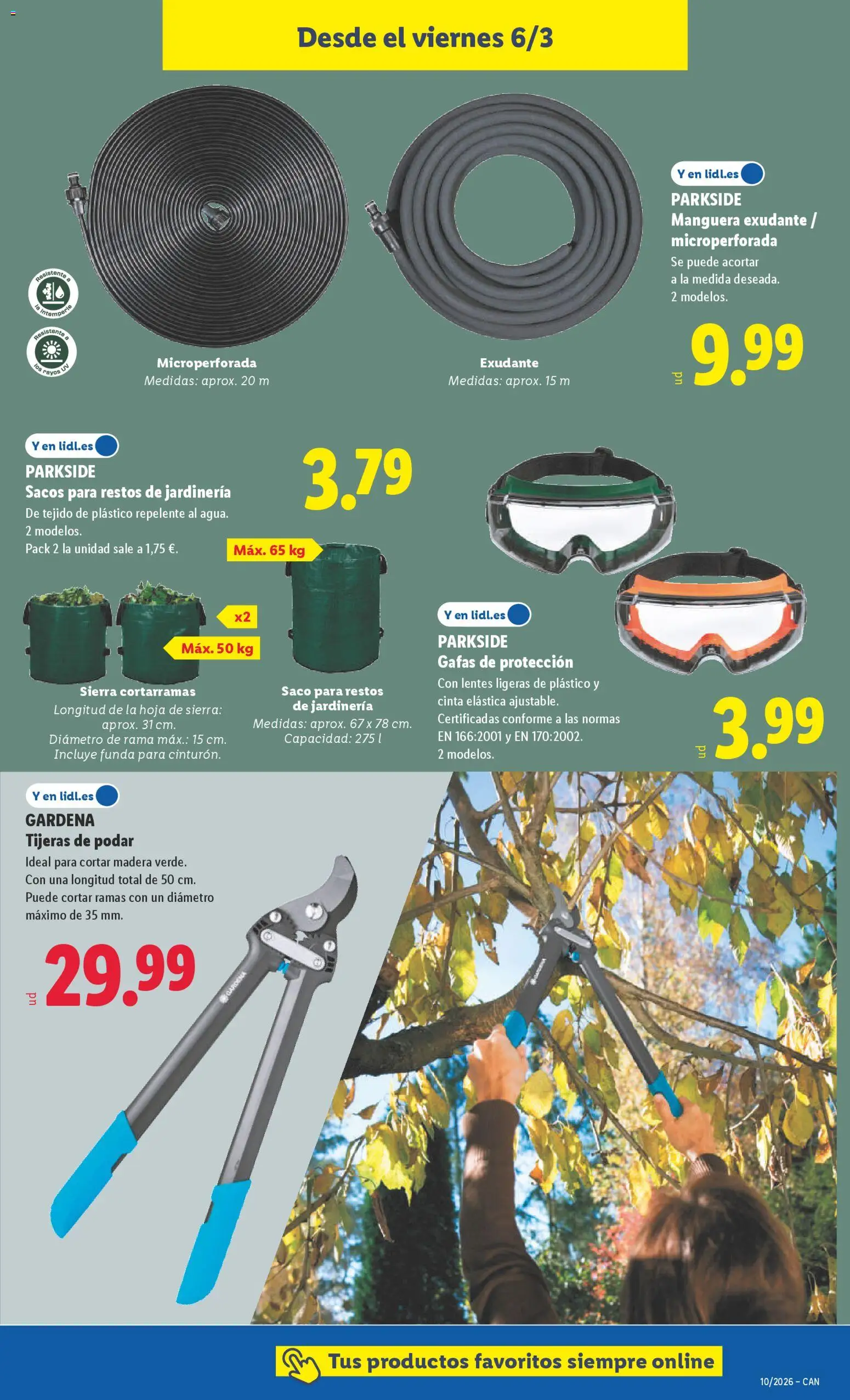 Lidl folleto de bazar │ válido desde el 02.03.2026 | Página: 23 | Productos: Manguera, Funda