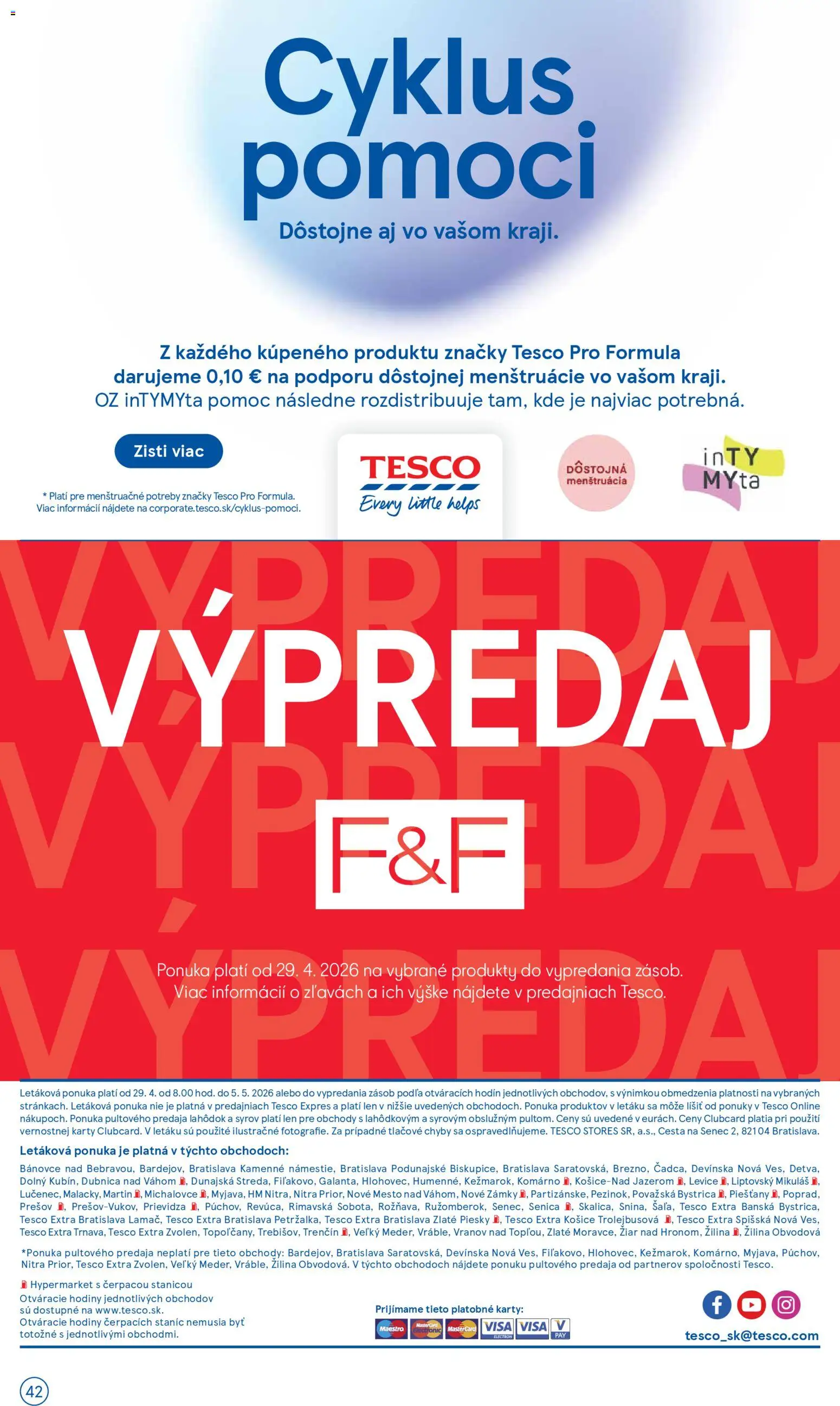 Tesco Hypermarket - leták od 29.04.2026 » Pozrite si limitované zľavy a ušetrite ešte dnes! | Slovensko