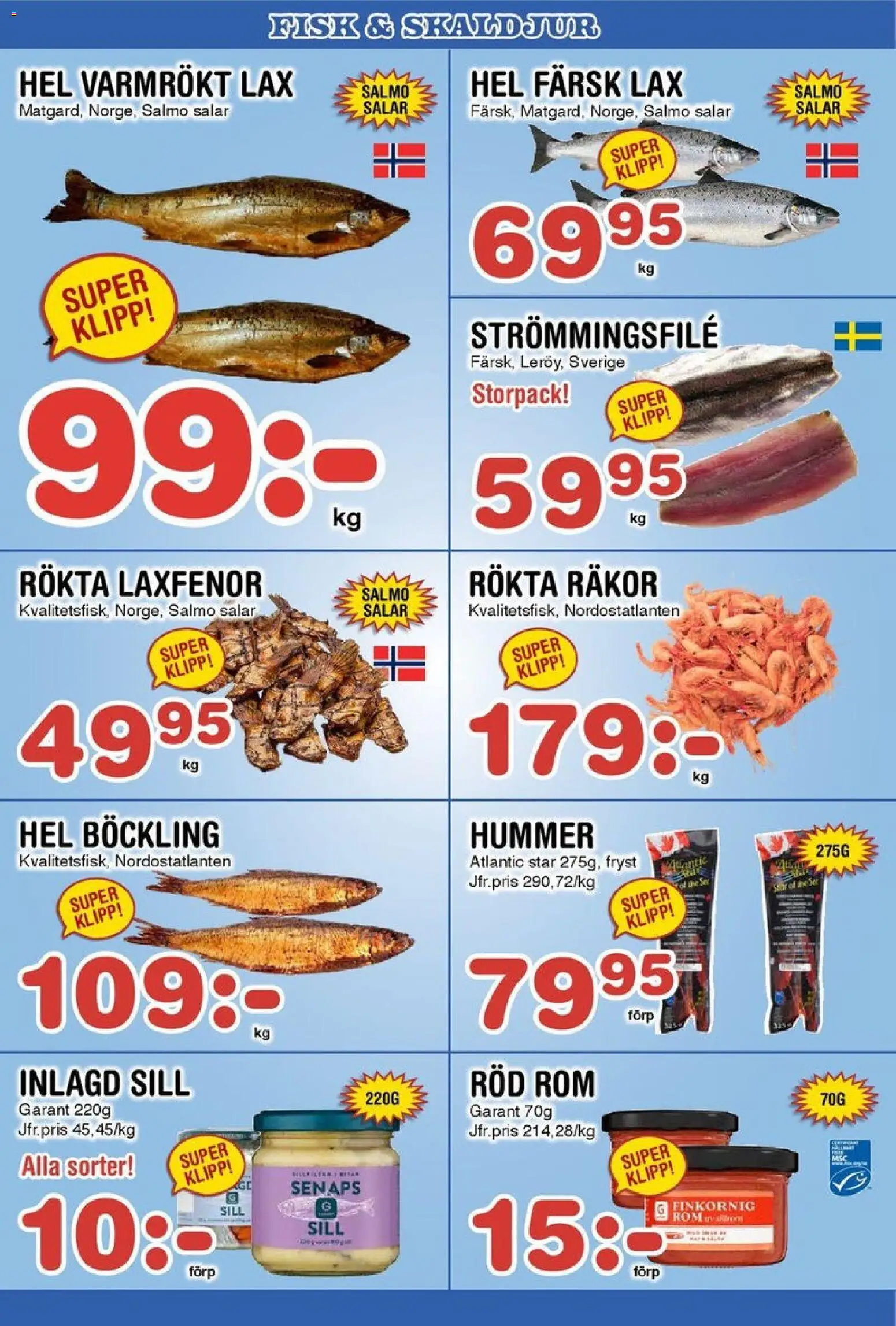 Nya Pulsen reklamblad aktuell från 24.11.2025 | Sida: 15 | Produkter: Sill, Räkor, Lax