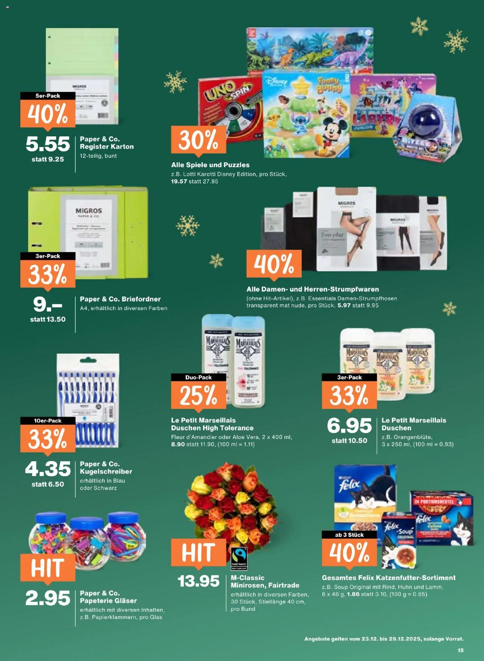 Migros Aktionen – gültig ab 23.12.2025 | Seite: 15 | Produkte: Shower Gel