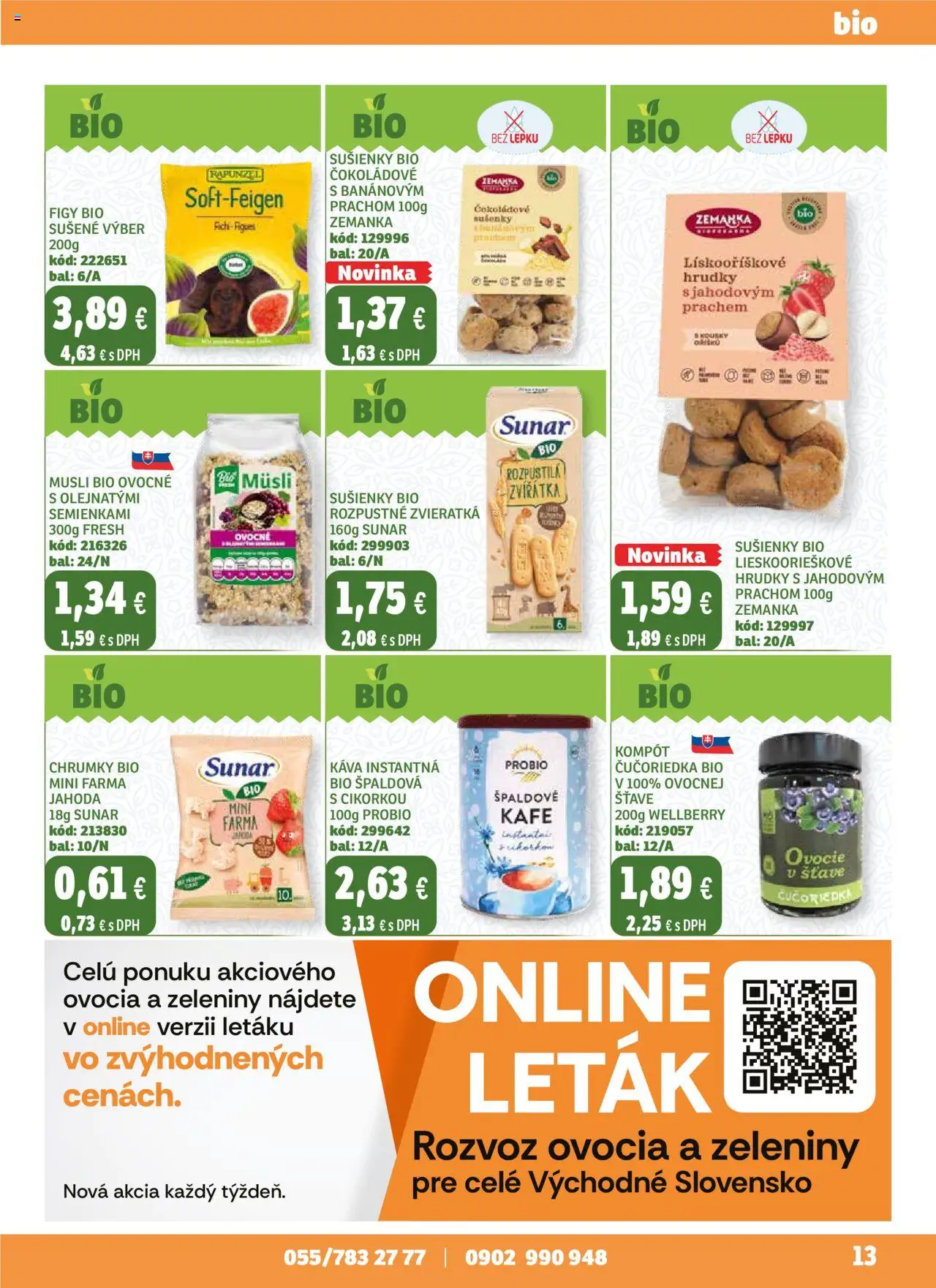 Nové Labaš akcie – leták je platný od 05.09.2025 | Strana: 13 | Produkty: Káva, Sunar, Ovocie