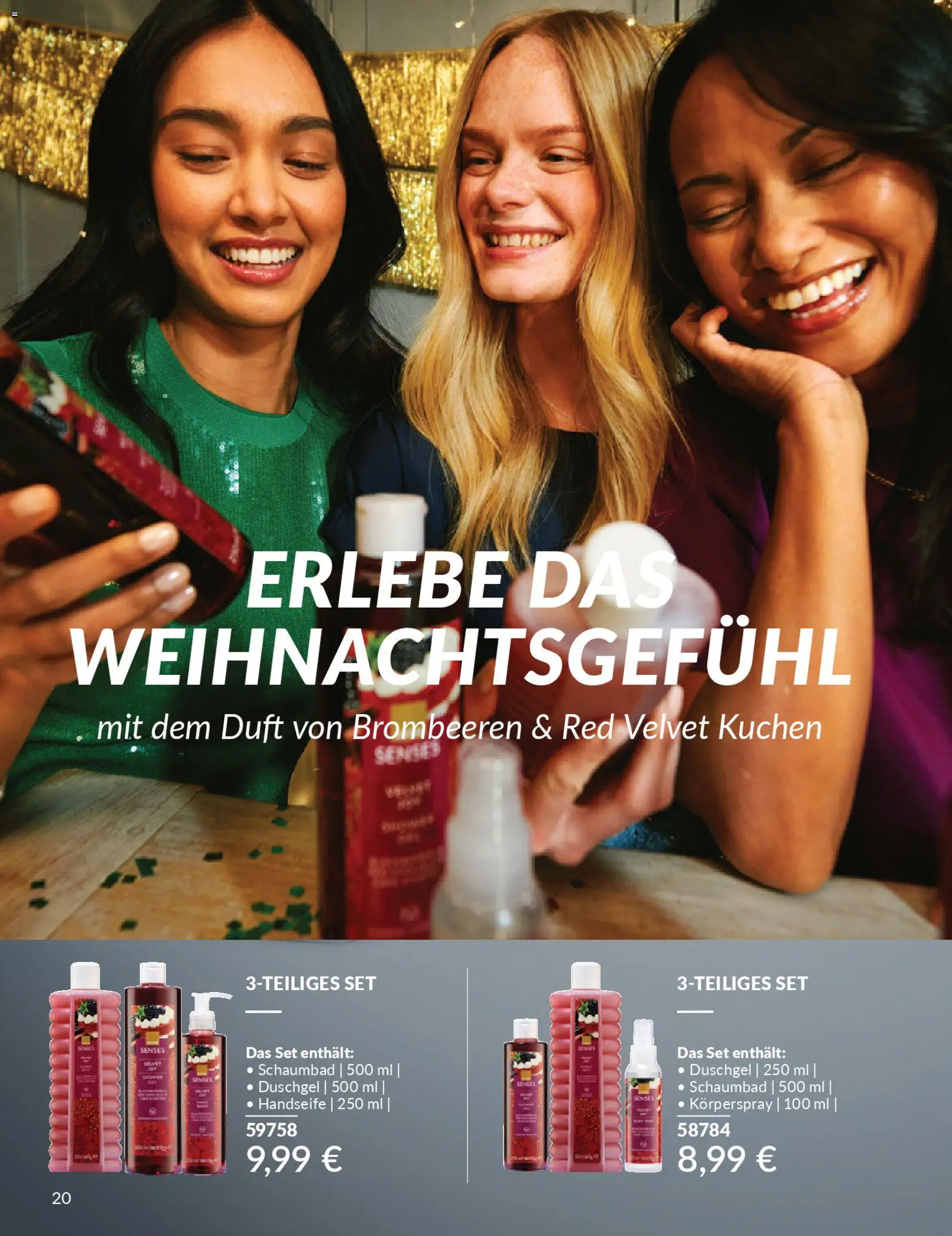 AVON Katalog Dezember 2025 – gültig ab 01.12.2025 | Seite: 22 | Produkte: Duft, Duschgel, Kuchen, Körperspray