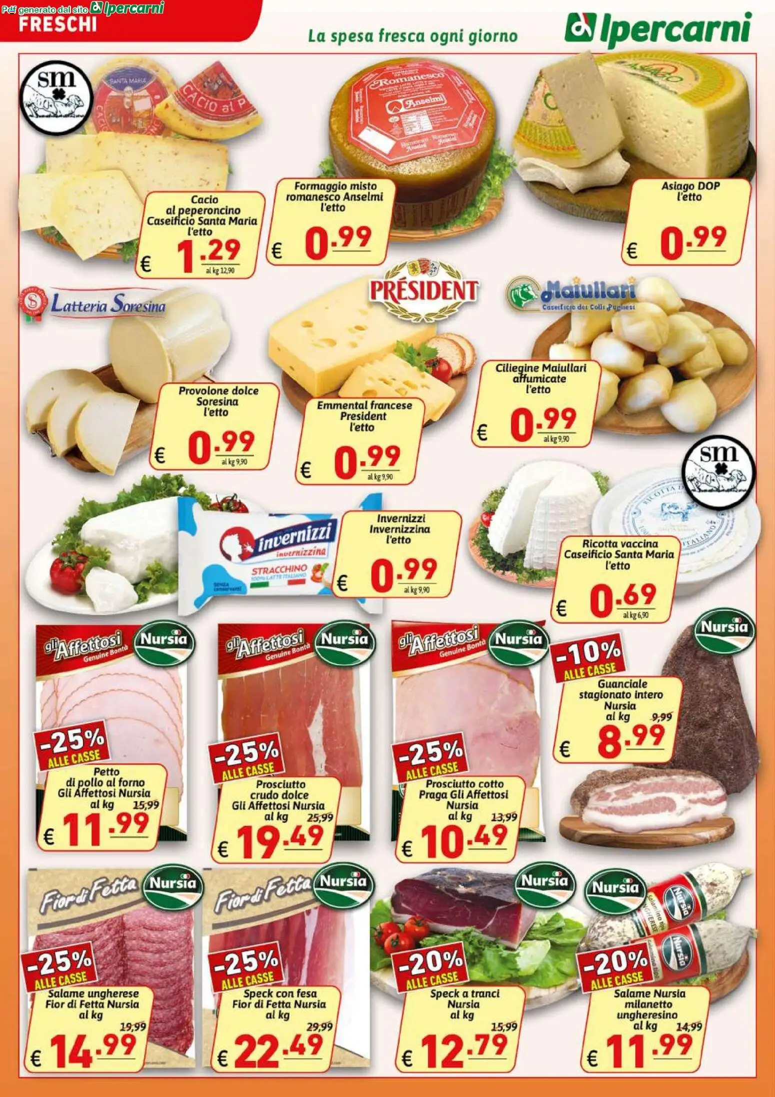 Volantino Ipercarni del 29.04.2026 | Pagina: 10 | Prodotti: Pollo, Formaggio, Peperoncino, Stracchino