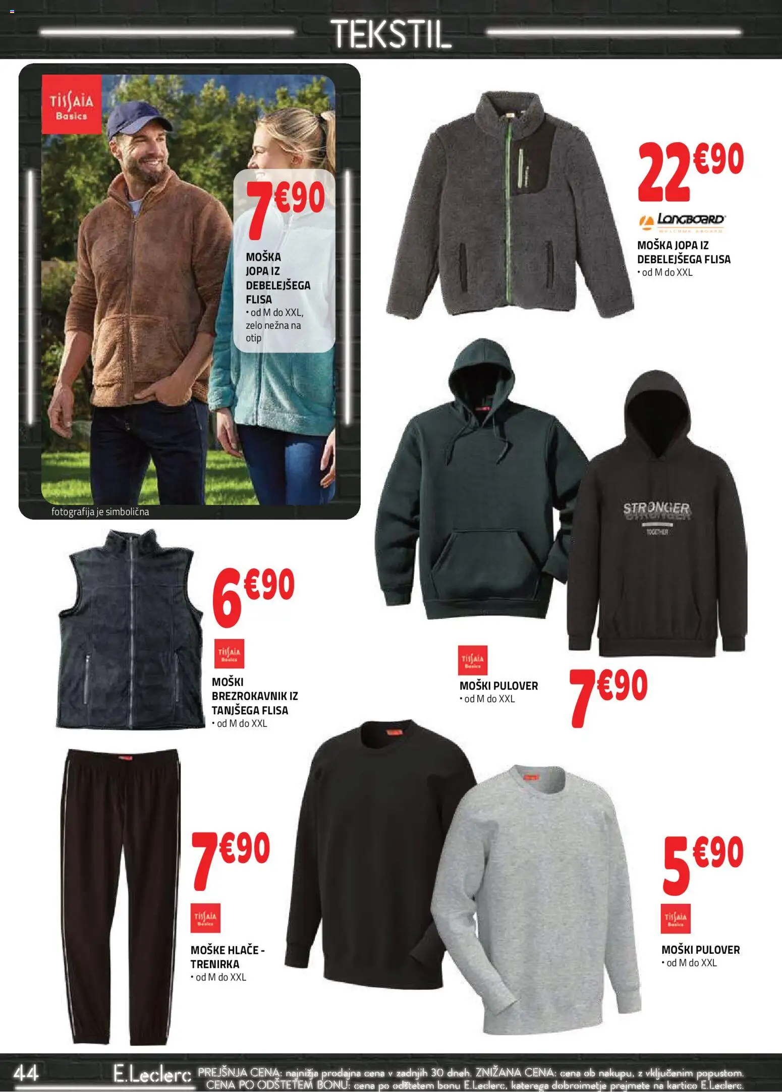 Novi E.leclerc katalog ponudbe – veljaven od 21.01.2026 | Stran: 4 | Izdelki: Trenirka, Pulover, Brezrokavnik, Hlace