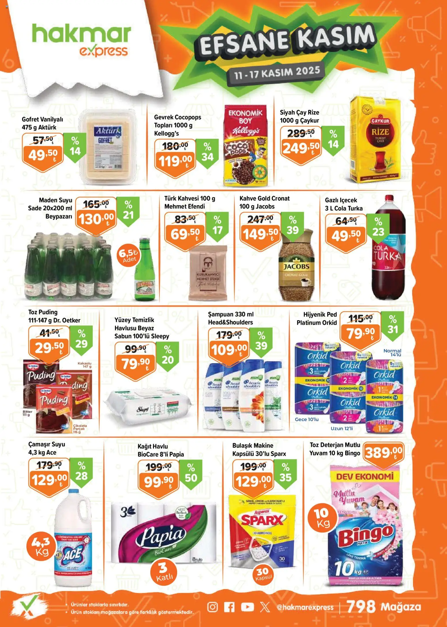 Hakmar Express Black Friday - 11.11.2025 tarihinden itibaren geçerlidir | Sayfa: 2 | Ürünler: Gofret, Kahve, Çikolata, Kağıt havlu