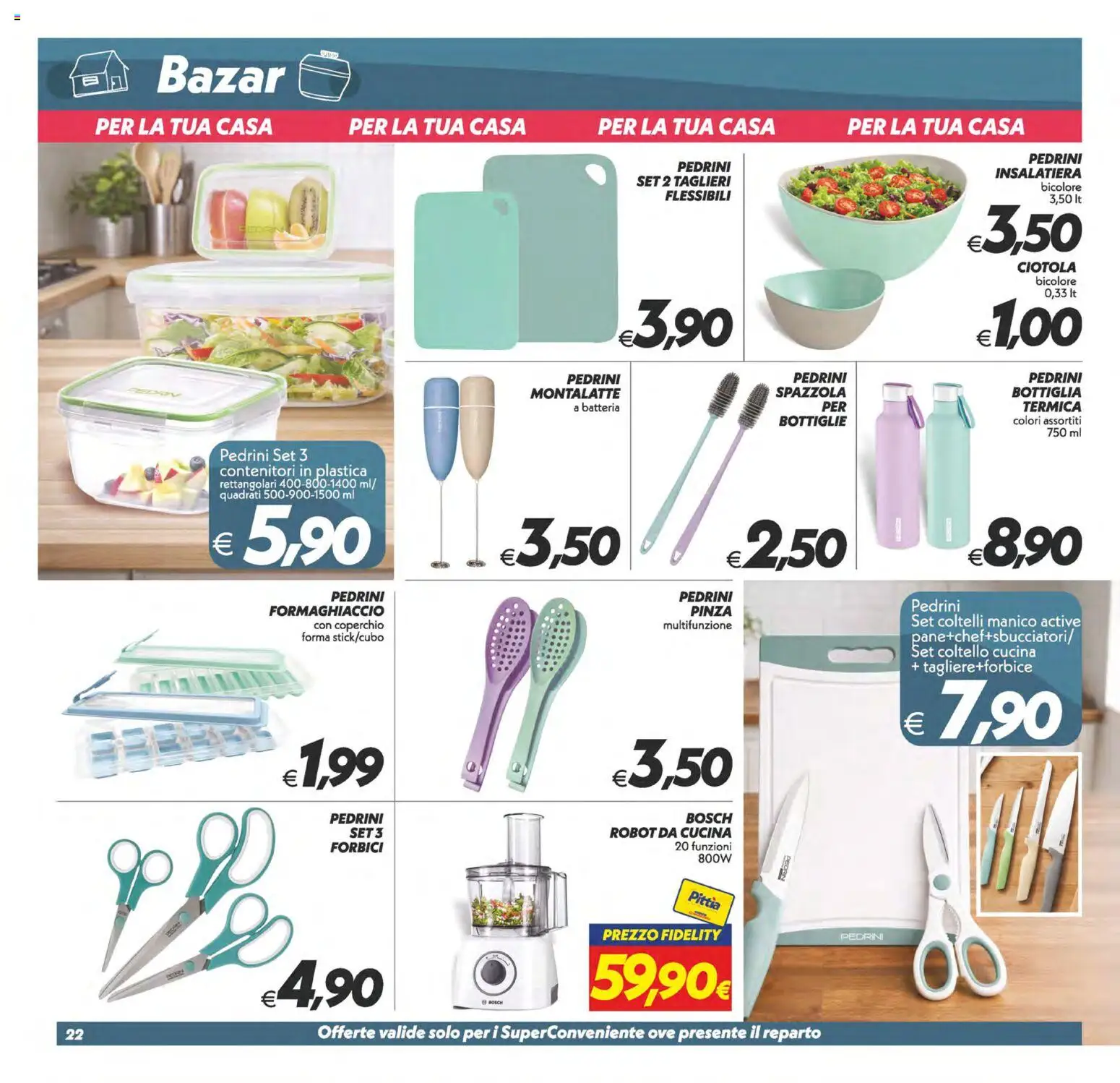 Volantino SuperConveniente del 28.04.2026 | Pagina: 22 | Prodotti: Robot, Formaghiaccio, Robot da cucina, Batteria