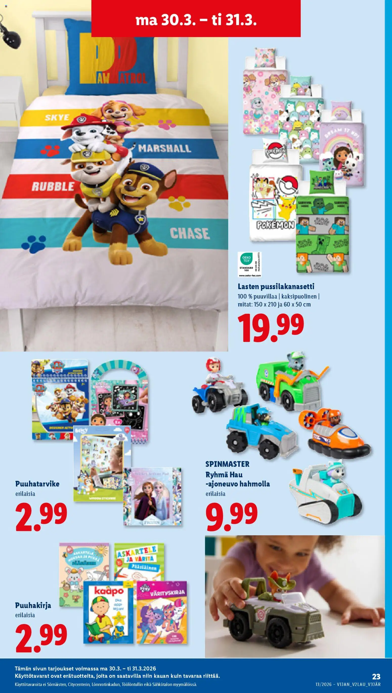 Lidl tarjoukset – voimassa 26.03.2026 alkaen | Sivu: 29 | Tuotteet: Pussilakanasetti