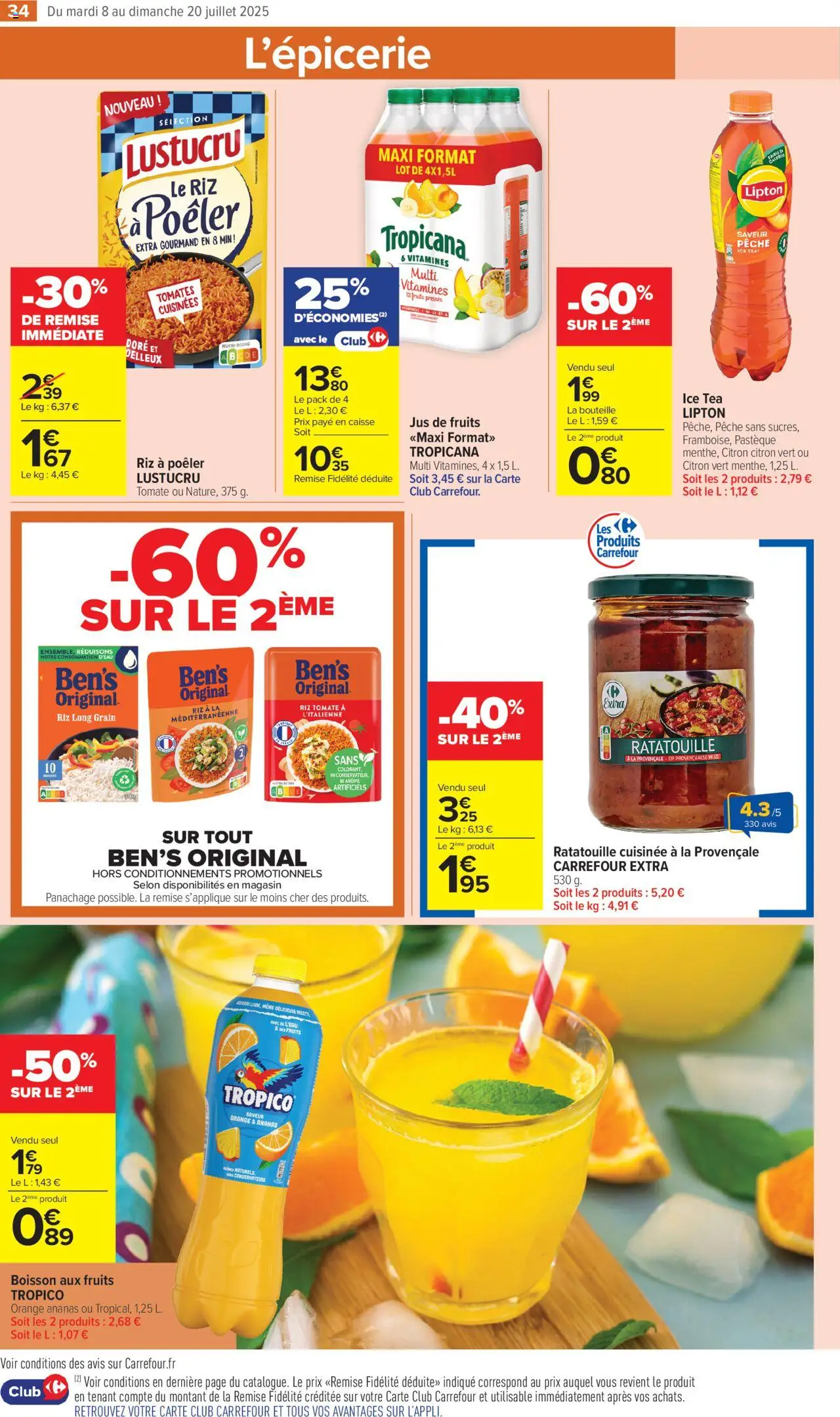  | Page: 38 | Produits: Citron vert, Pastèque, Pêche, Tomates