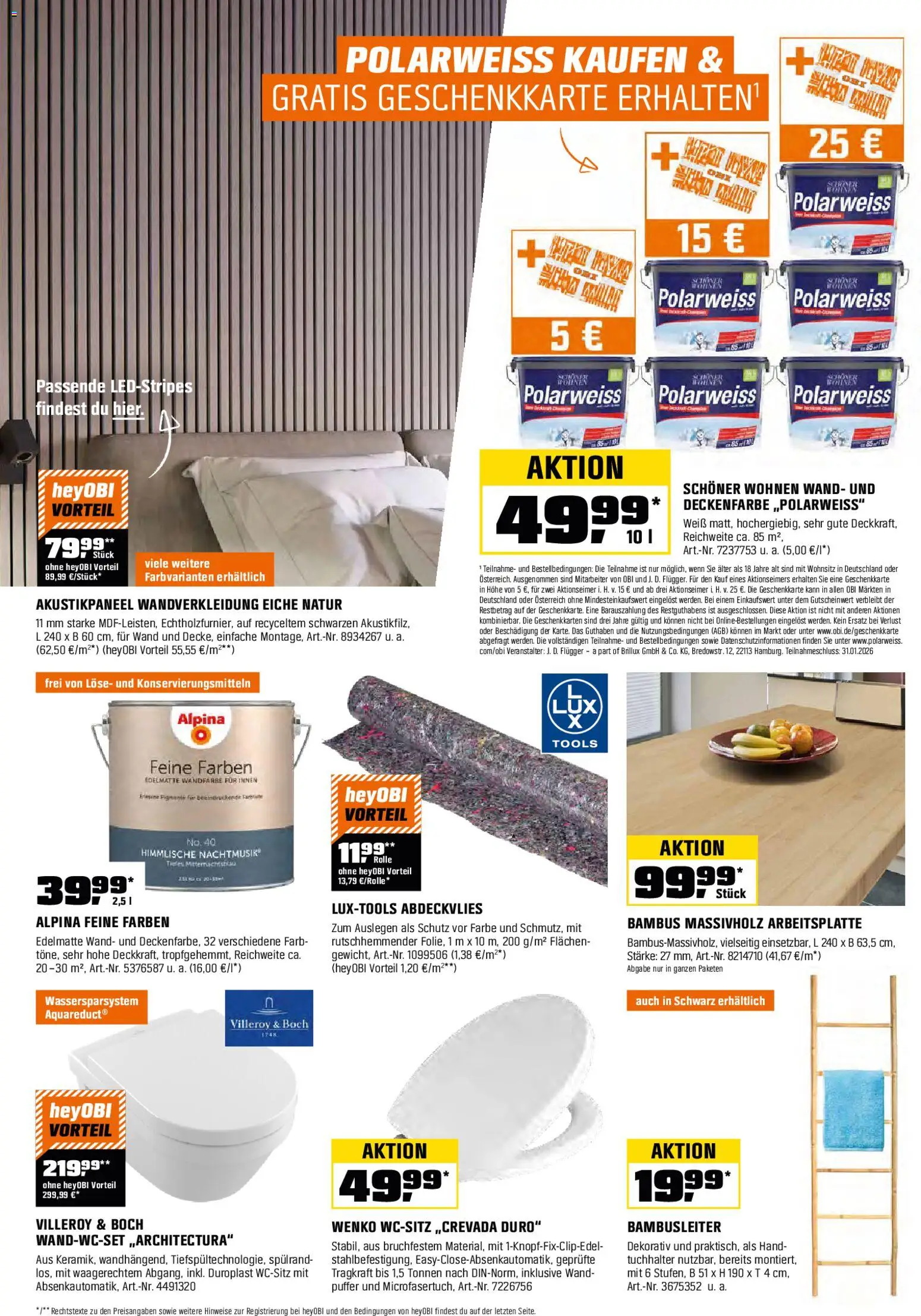 Obi Prospekt 	 – gültig ab 01.11.2025 | Seite: 20 | Produkte: Wandfarbe