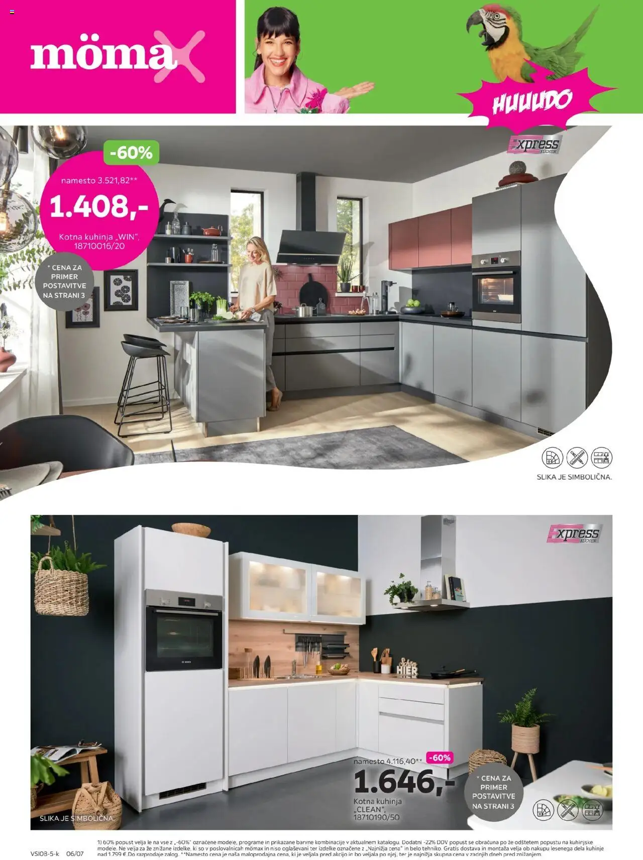 Mömax katalog do -60% + -22% DDV na izbrane kuhinje po meri │ velja od 18.08.2025 | Stran: 6 | Izdelki: Kuhinja